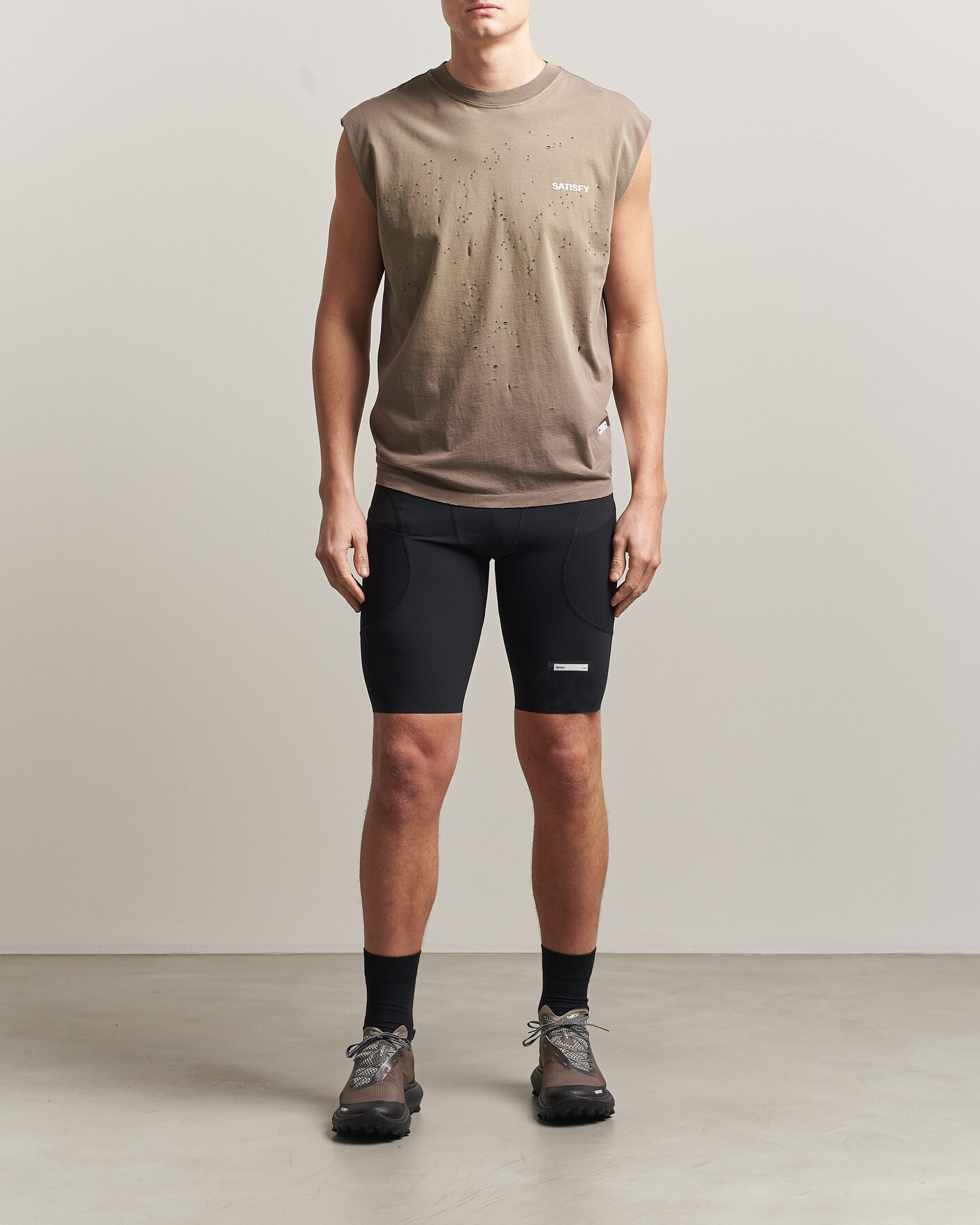 Herre | T-Shirts | Satisfy | MothTech Muscle Tee Sun Bleached Falcon