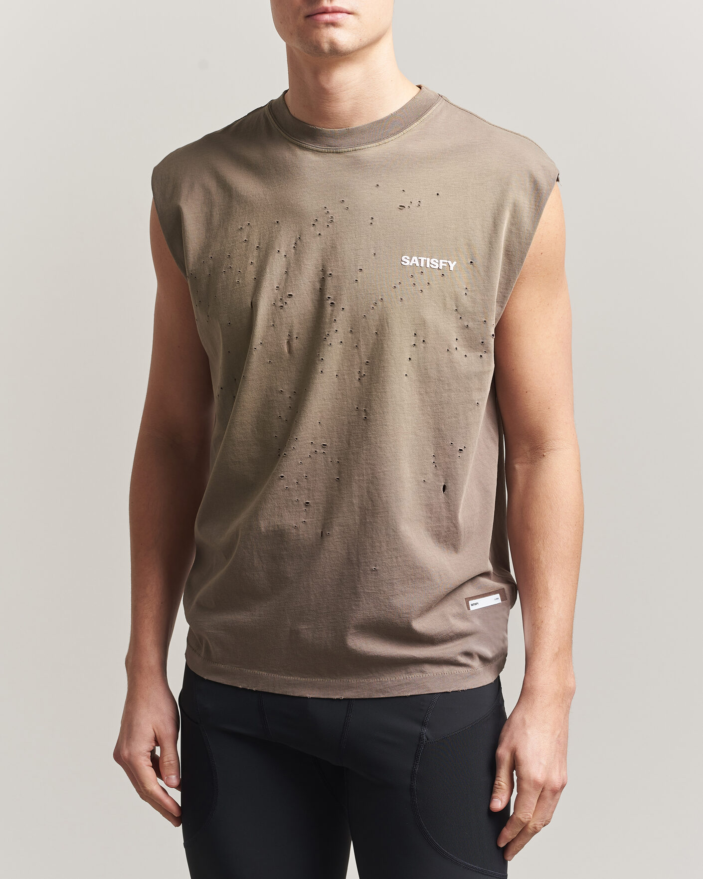 Herre | T-Shirts | Satisfy | MothTech Muscle Tee Sun Bleached Falcon