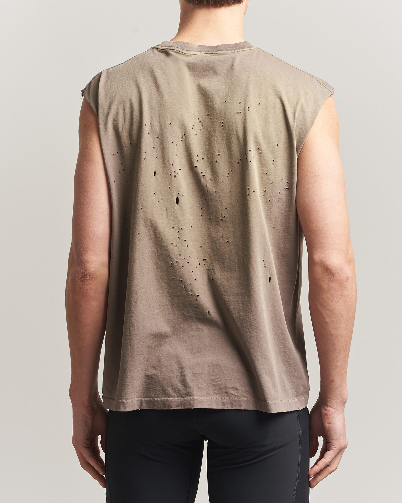 Herre | T-Shirts | Satisfy | MothTech Muscle Tee Sun Bleached Falcon