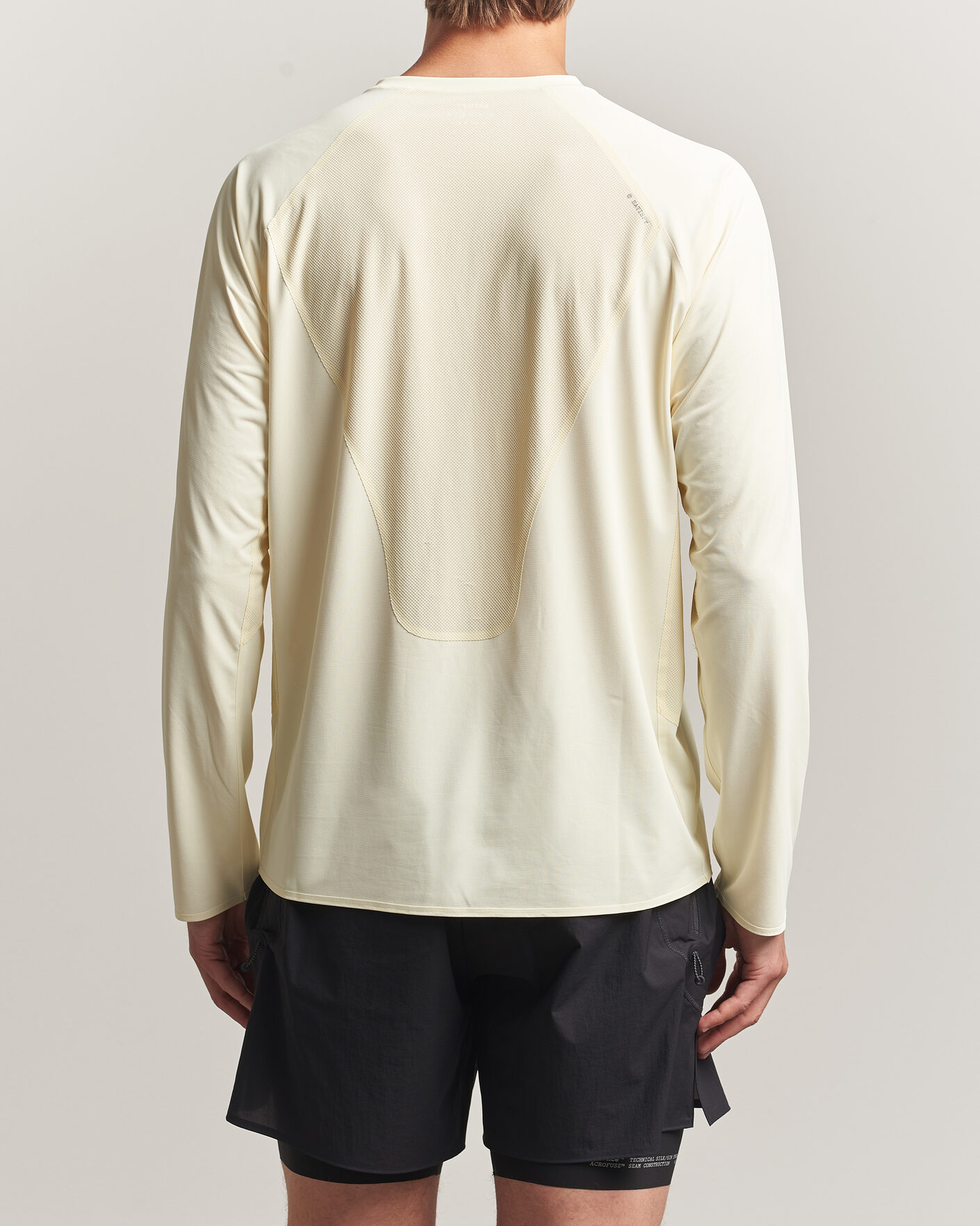 Herre | T-Shirts | Satisfy | AuraLite UV Long Sleeve T-Shirt Transparent Yellow
