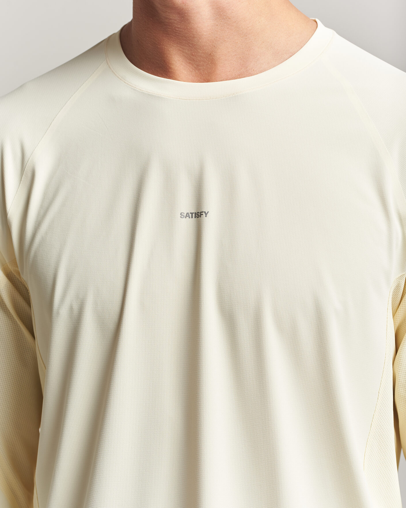 Herre | T-Shirts | Satisfy | AuraLite UV Long Sleeve T-Shirt Transparent Yellow