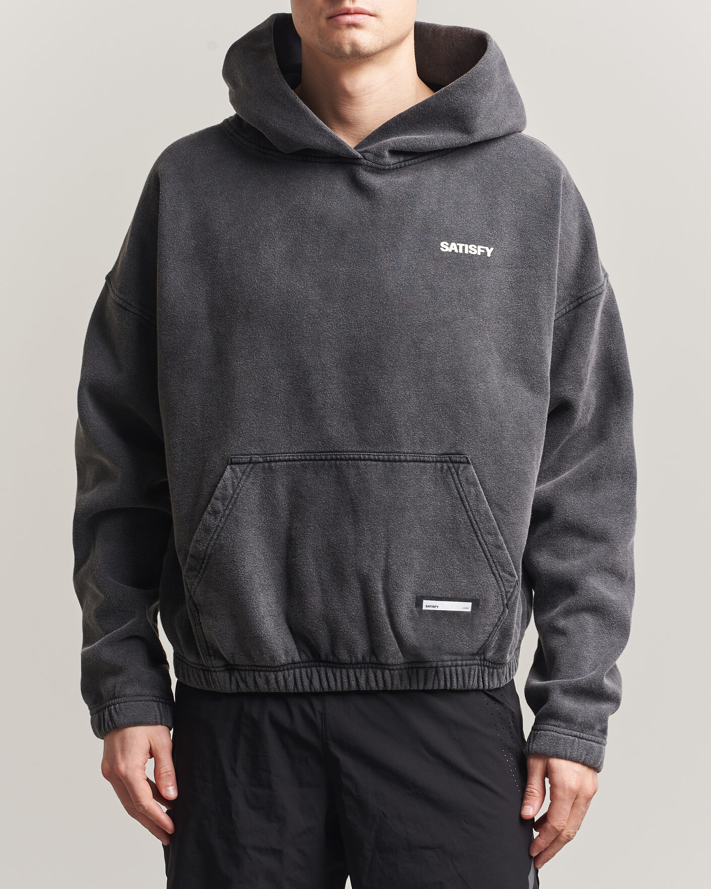Herre | Trøjer | Satisfy | SoftCell Hoodie Aged Black