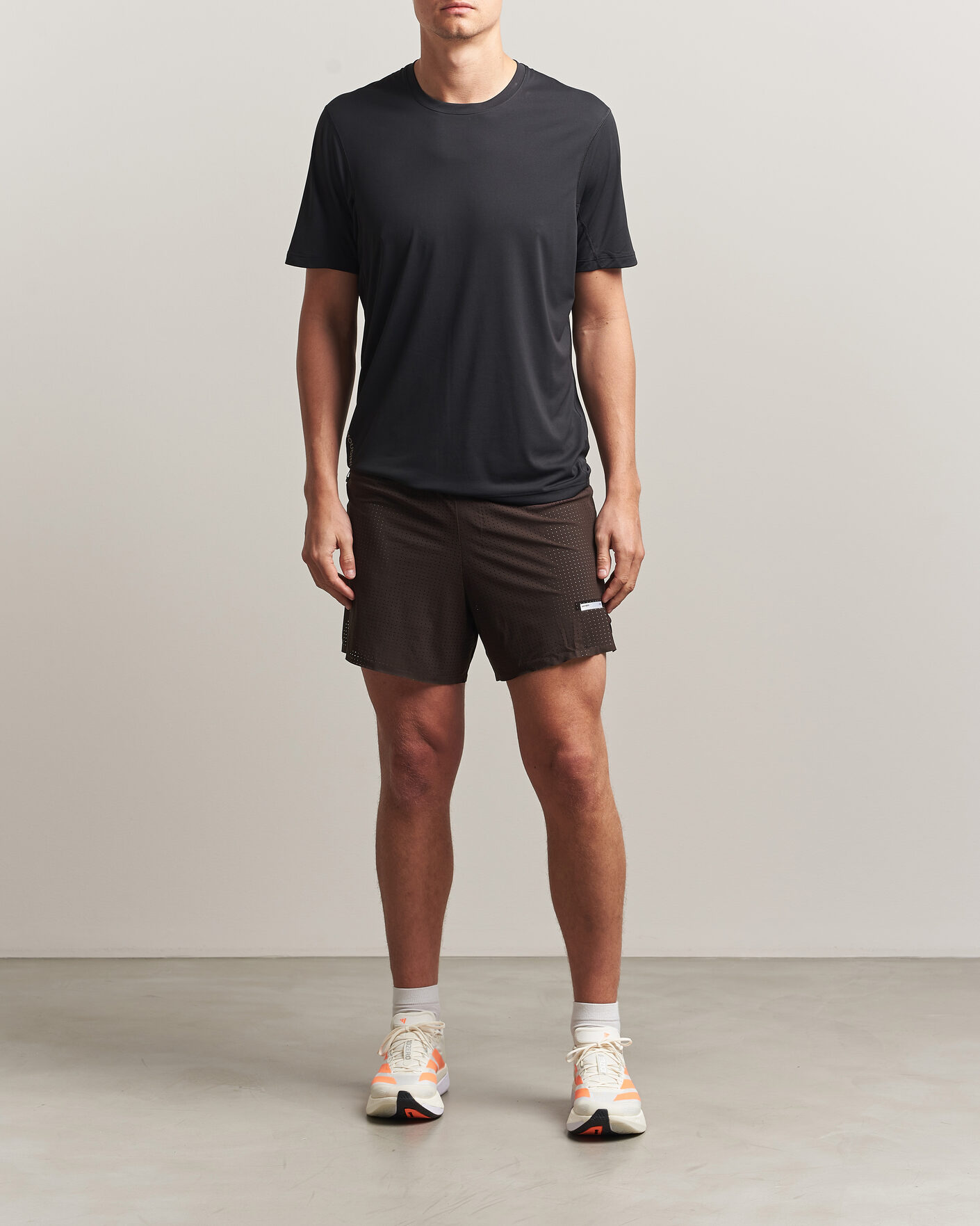 Herre | Shorts | Satisfy | Space-O 5 Inch Shorts Deep Mahogany