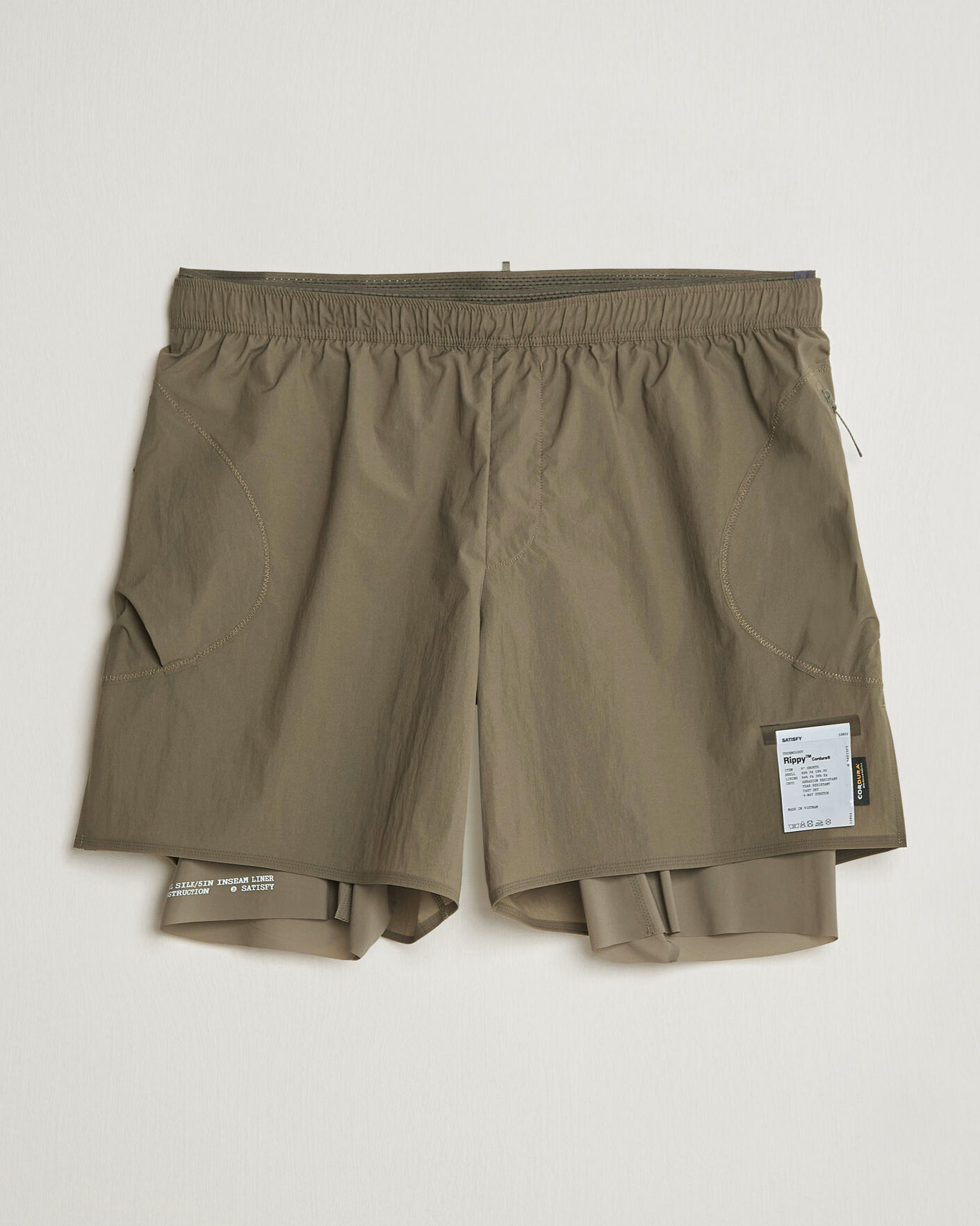 Herre | Shorts | Satisfy | Rippy Cordura 5 Inch Shorts Morel