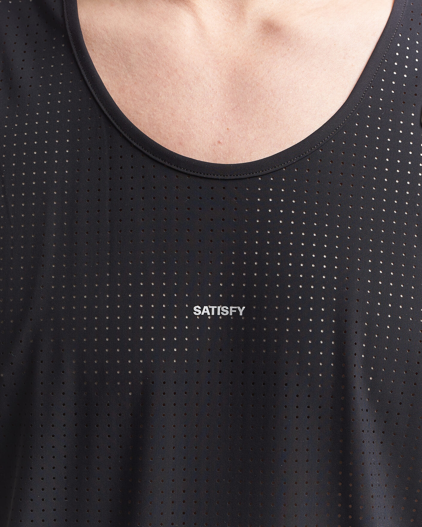 Herre | T-Shirts | Satisfy | Space-O Singlet Black