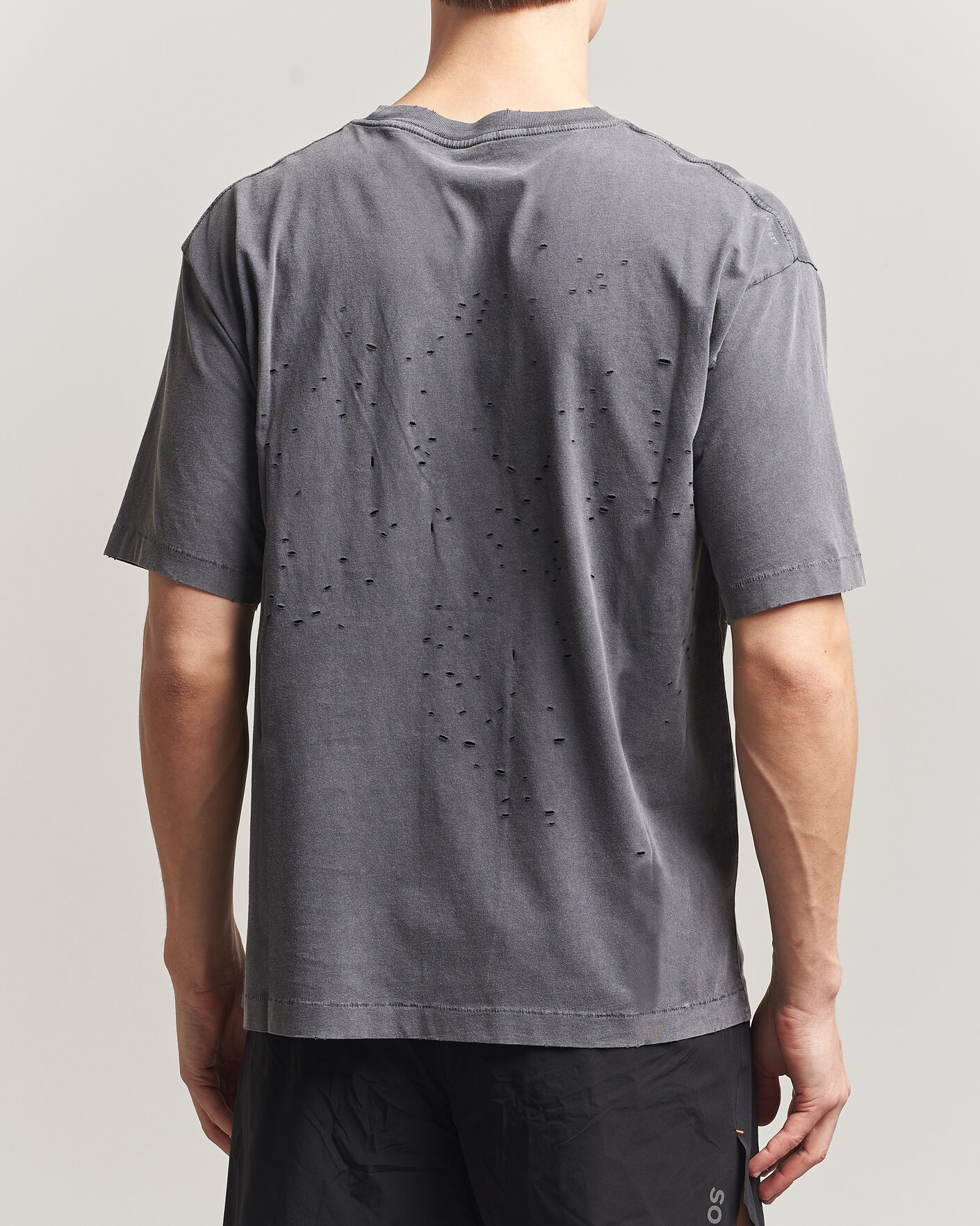 Herre | T-Shirts | Satisfy | MothTech Small Logo T-Shirt Aged Black