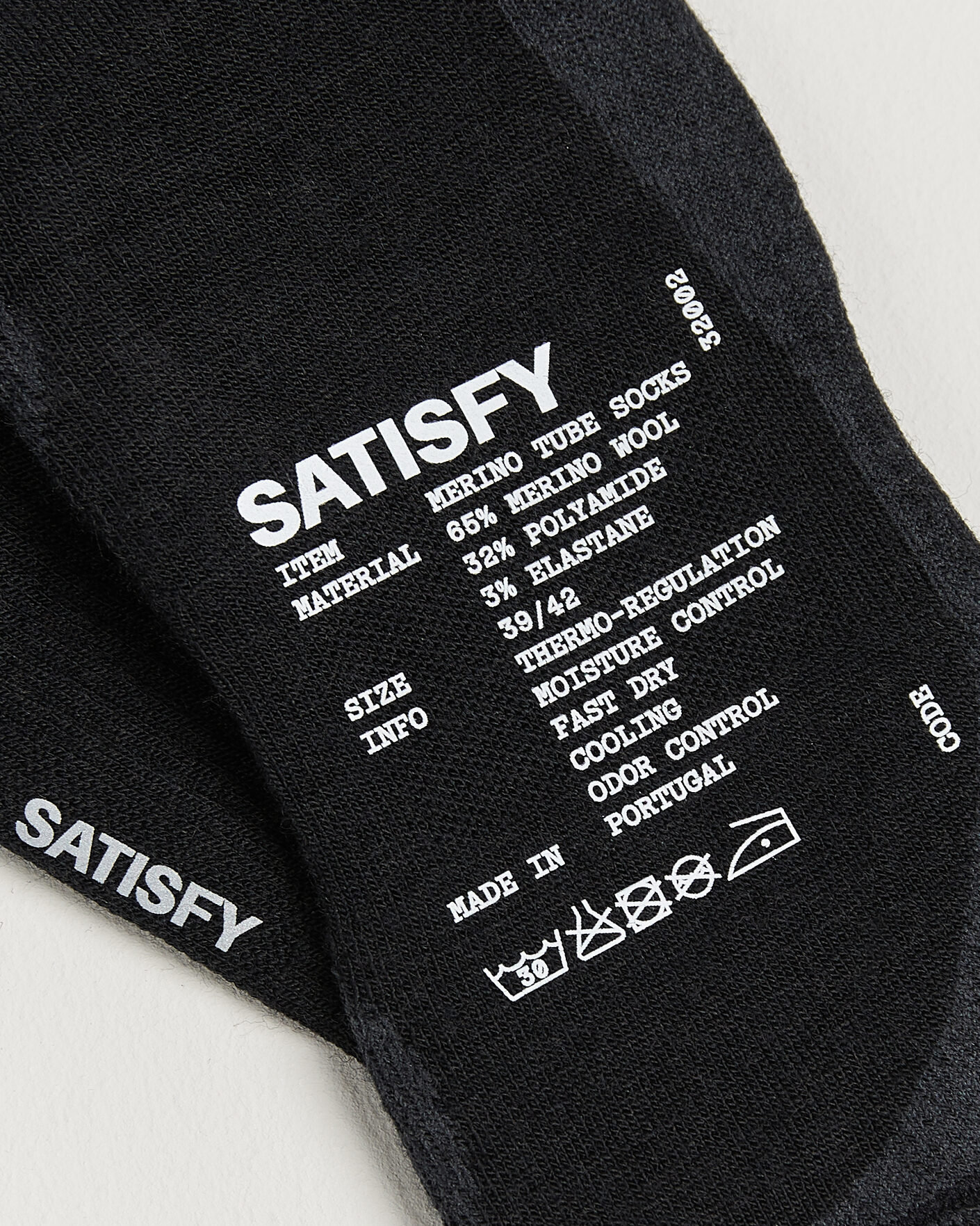 Herre | Undertøj | Satisfy | Merino Tube Socks Black