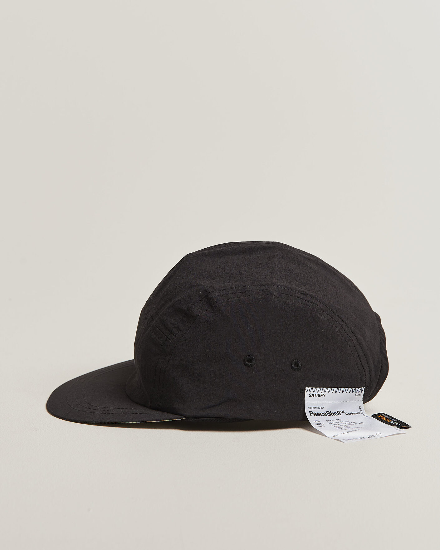 Herre | Hatte & kasketter | Satisfy | PeaceShell Cordura Trail Cap Black