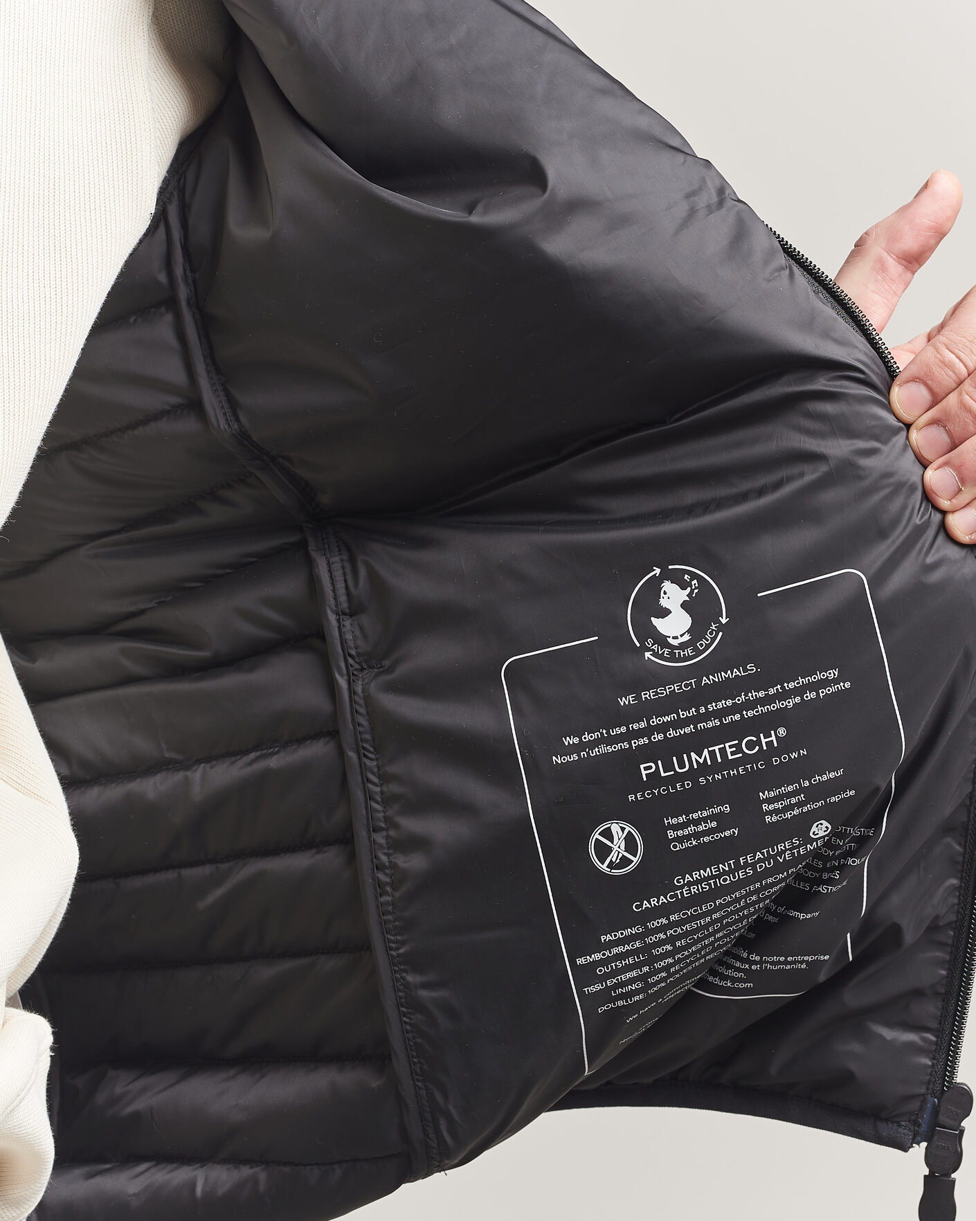 Herre | Jakker | Save The Duck | Cole Lightweight Padded Jacket Black