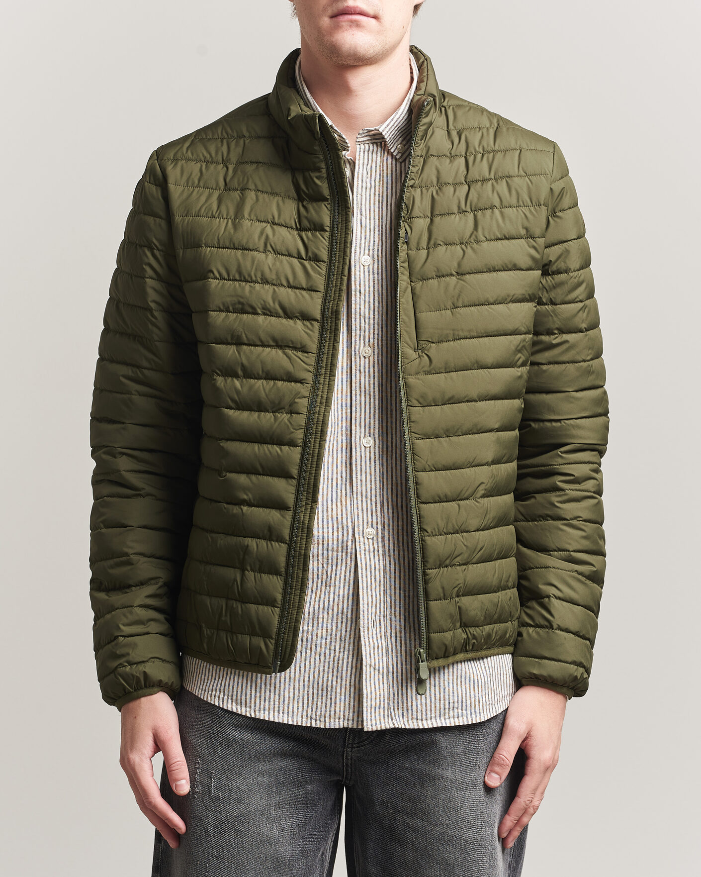 Herre | Jakker | Save The Duck | Cole Lightweight Padded Jacket Snake Green
