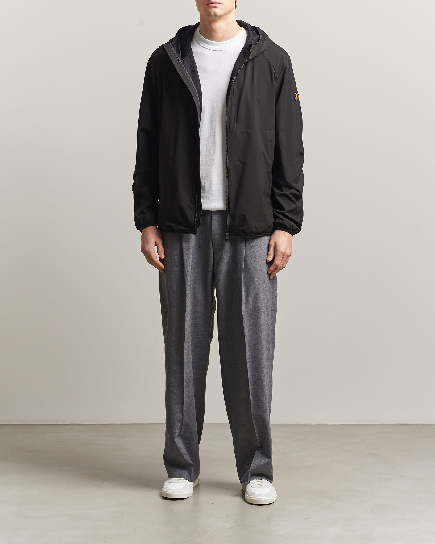 Herre | Jakker | Save The Duck | Pier Wind/Water Resistant Hood Jacket Black