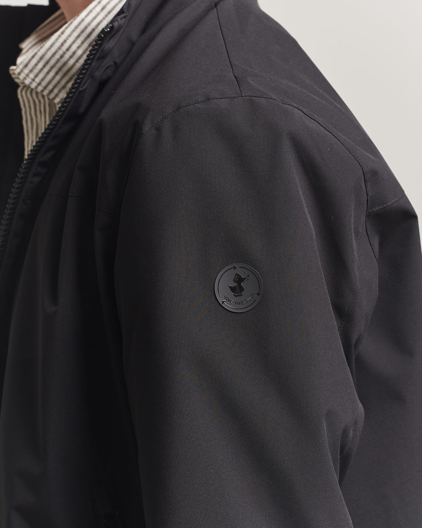 Herre | Jakker | Save The Duck | Finlay Nylon Harrington Jacket Black