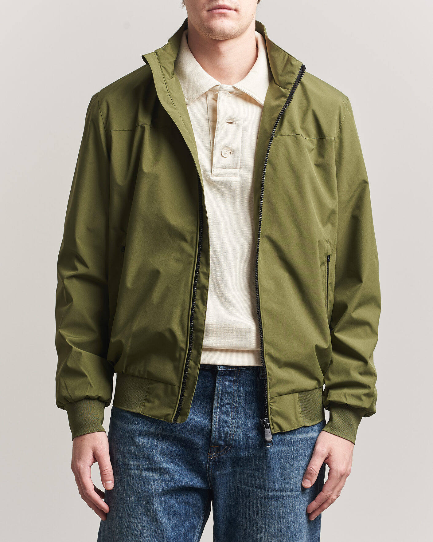Herre | Jakker | Save The Duck | Finlay Nylon Harrington Jacket Dusty Olive