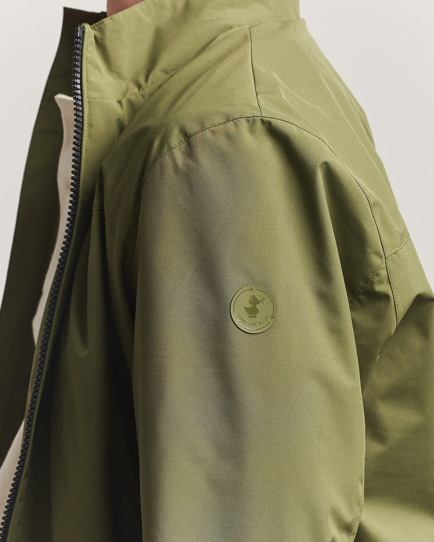 Herre | Jakker | Save The Duck | Finlay Nylon Harrington Jacket Dusty Olive