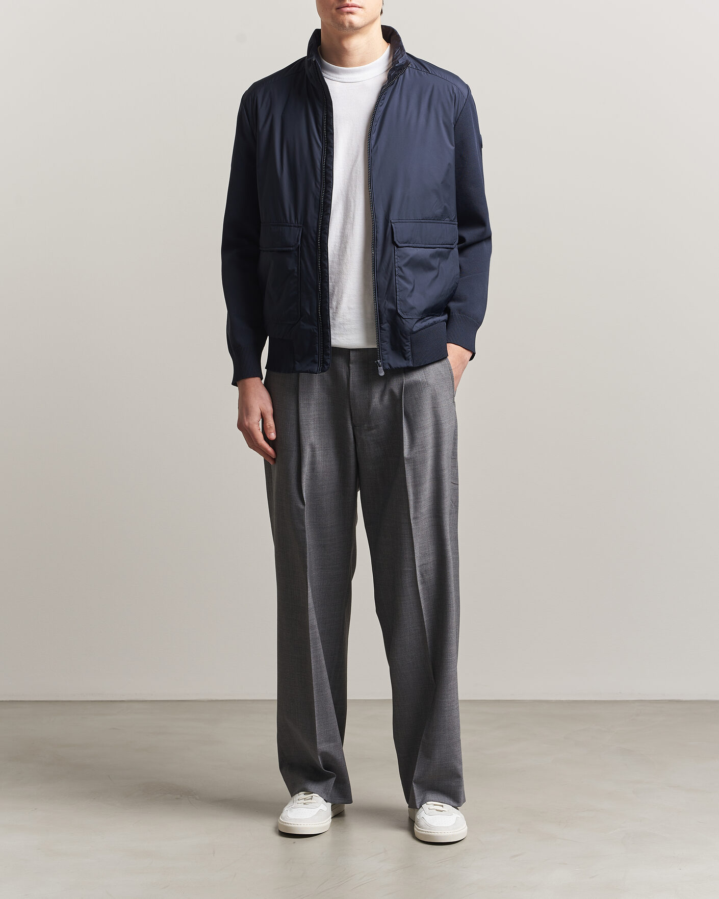 Herre | Jakker | Save The Duck | Alfo Hybrid Jacket Navy Blue