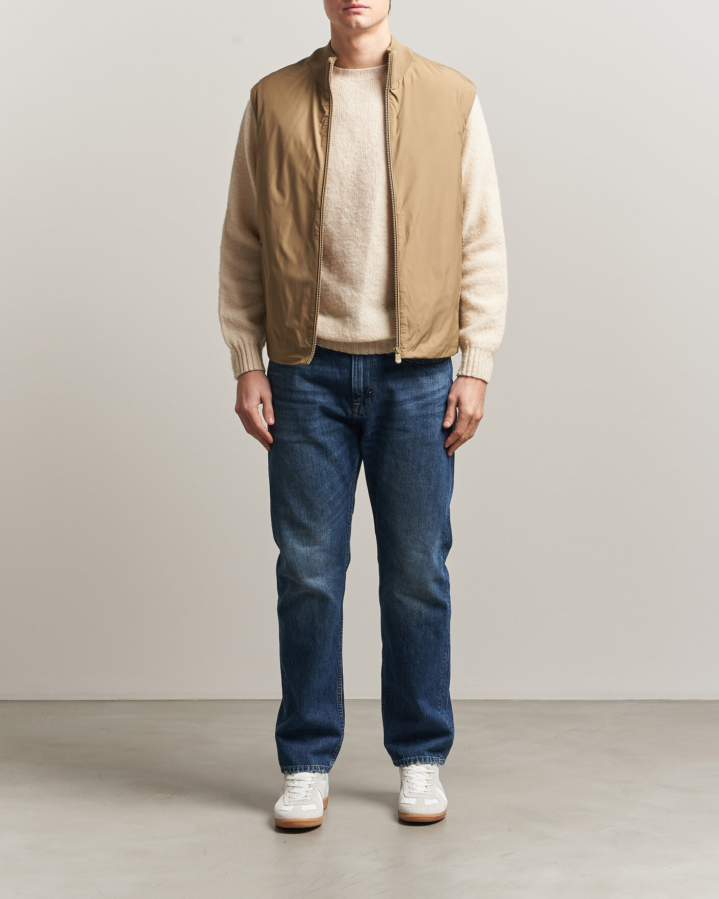 Herre | Veste | Save The Duck | Orris Hybrid Vest Khaki Brown