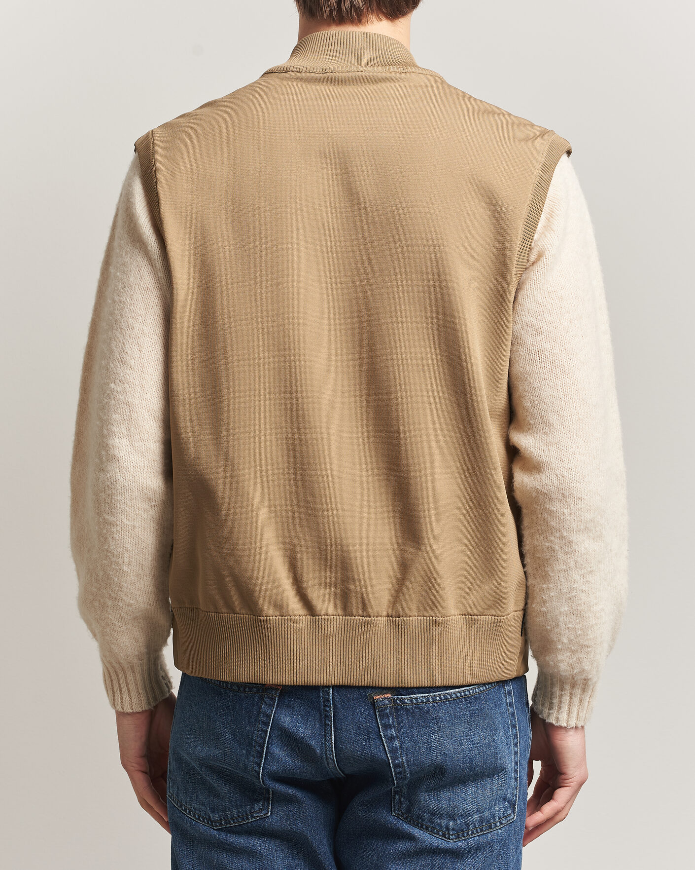 Herre | Veste | Save The Duck | Orris Hybrid Vest Khaki Brown