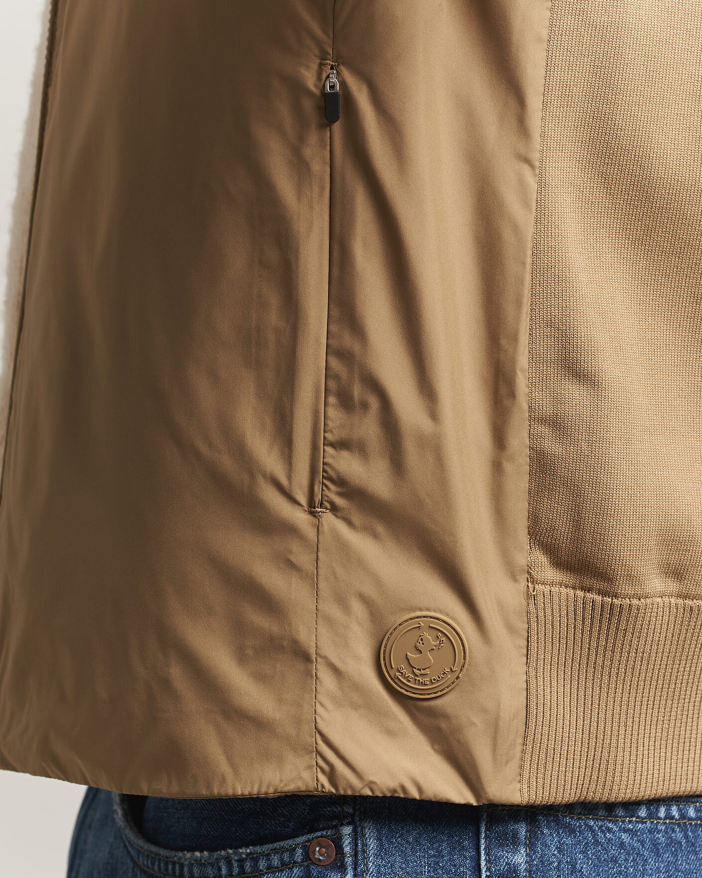 Herre | Veste | Save The Duck | Orris Hybrid Vest Khaki Brown