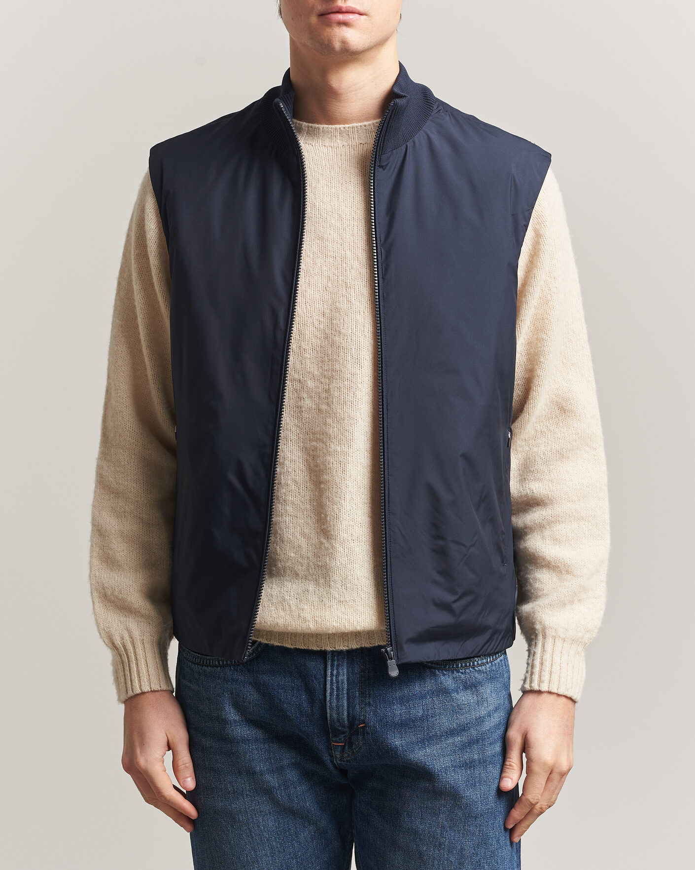 Herre | Veste | Save The Duck | Orris Hybrid Vest Navy Blue