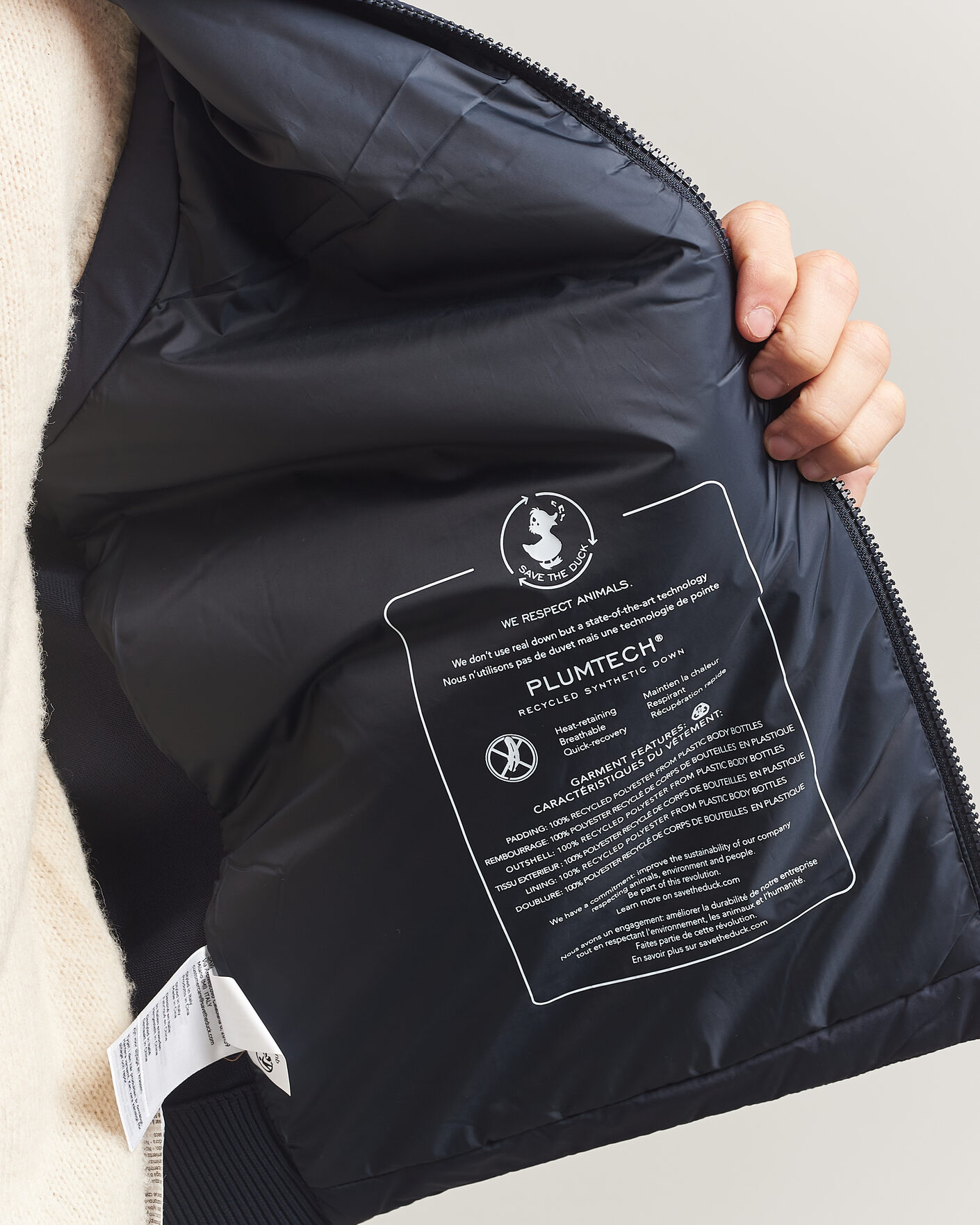 Herre | Veste | Save The Duck | Orris Hybrid Vest Navy Blue