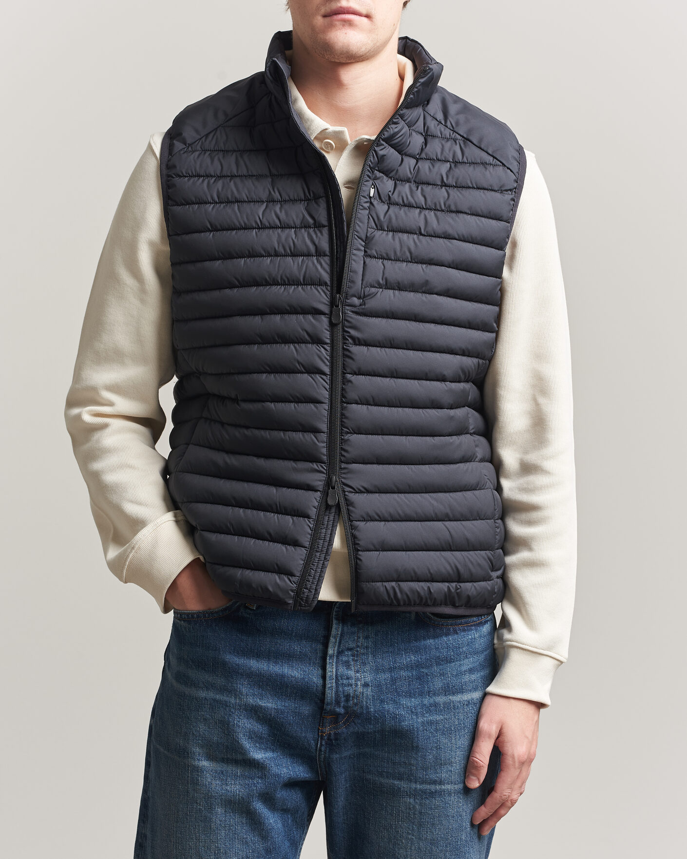Herre | Veste | Save The Duck | Dave Lightweight Padded Vest Black
