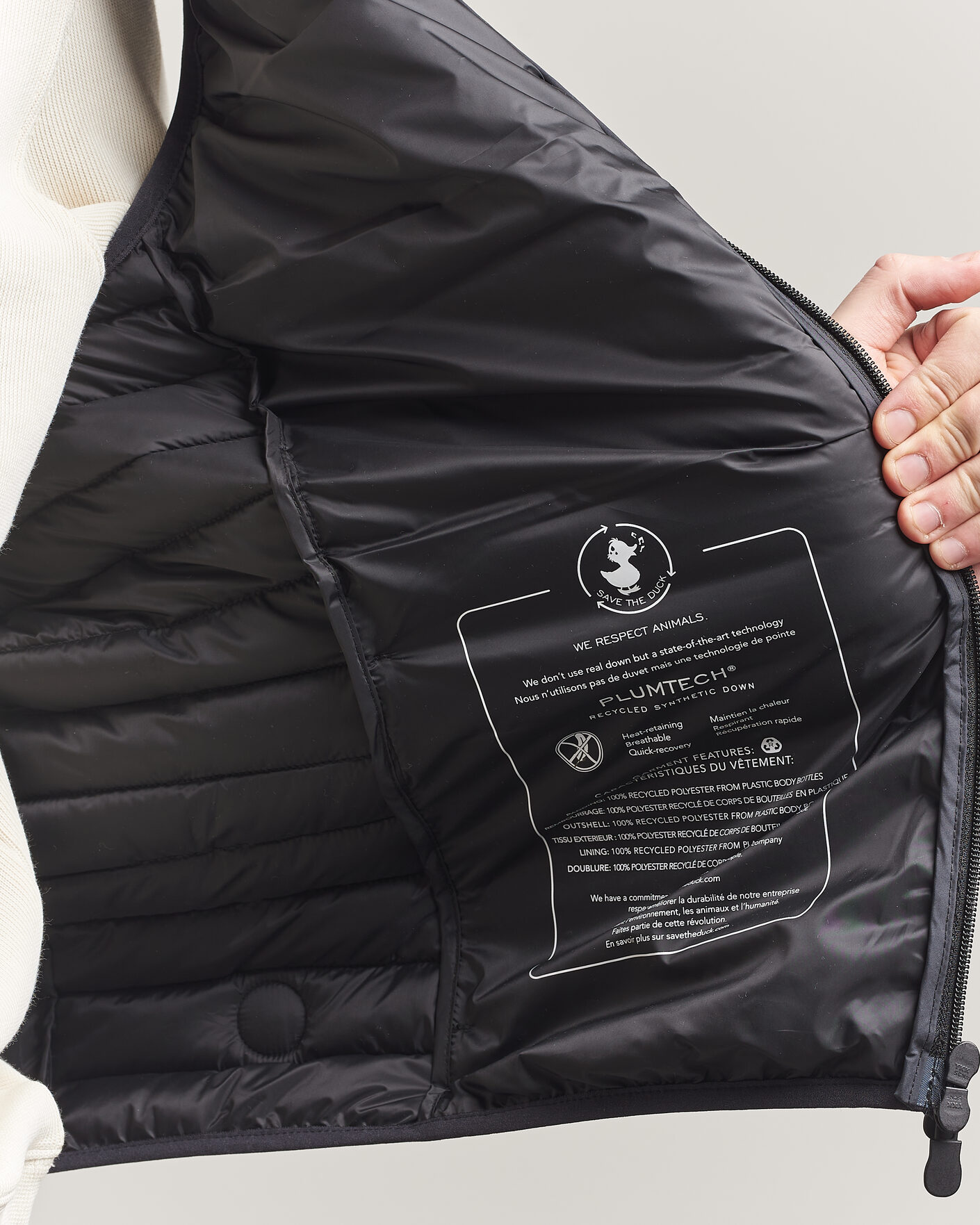 Herre | Veste | Save The Duck | Dave Lightweight Padded Vest Black
