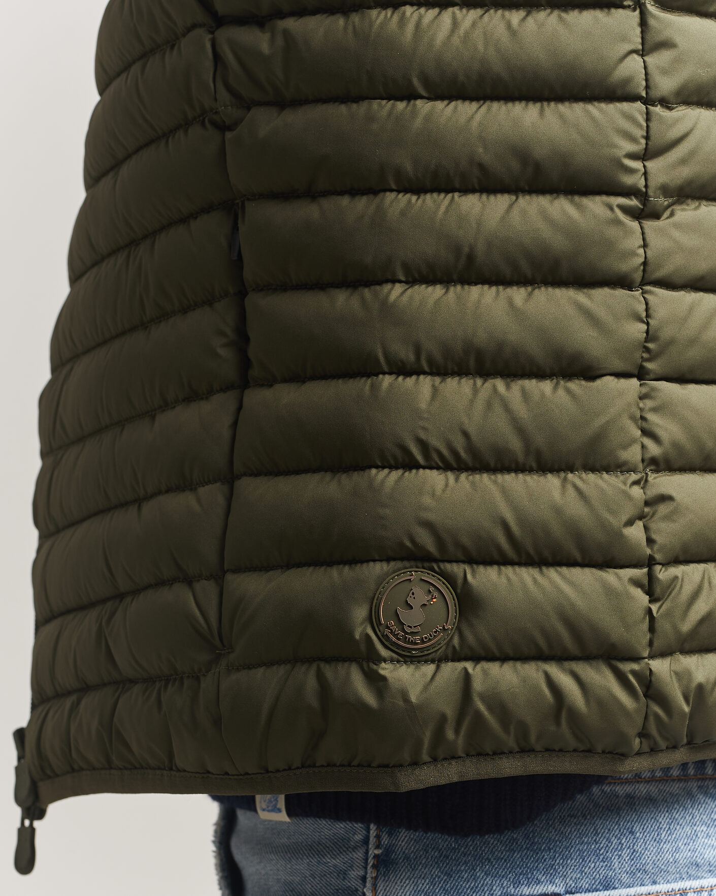 Herre | Veste | Save The Duck | Dave Lightweight Padded Vest Snake Green