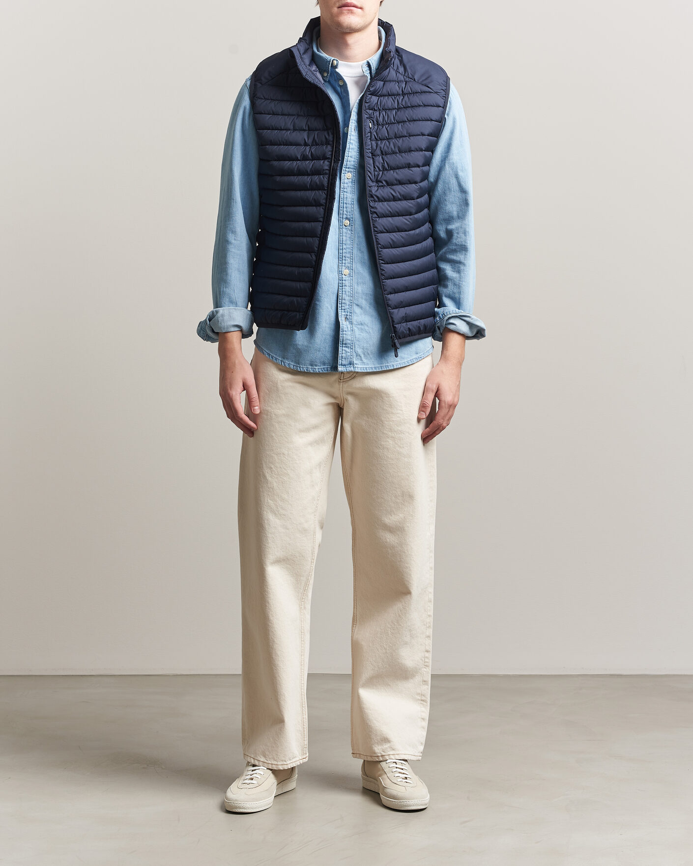 Herre | Veste | Save The Duck | Dave Lightweight Padded Vest Navy Blue
