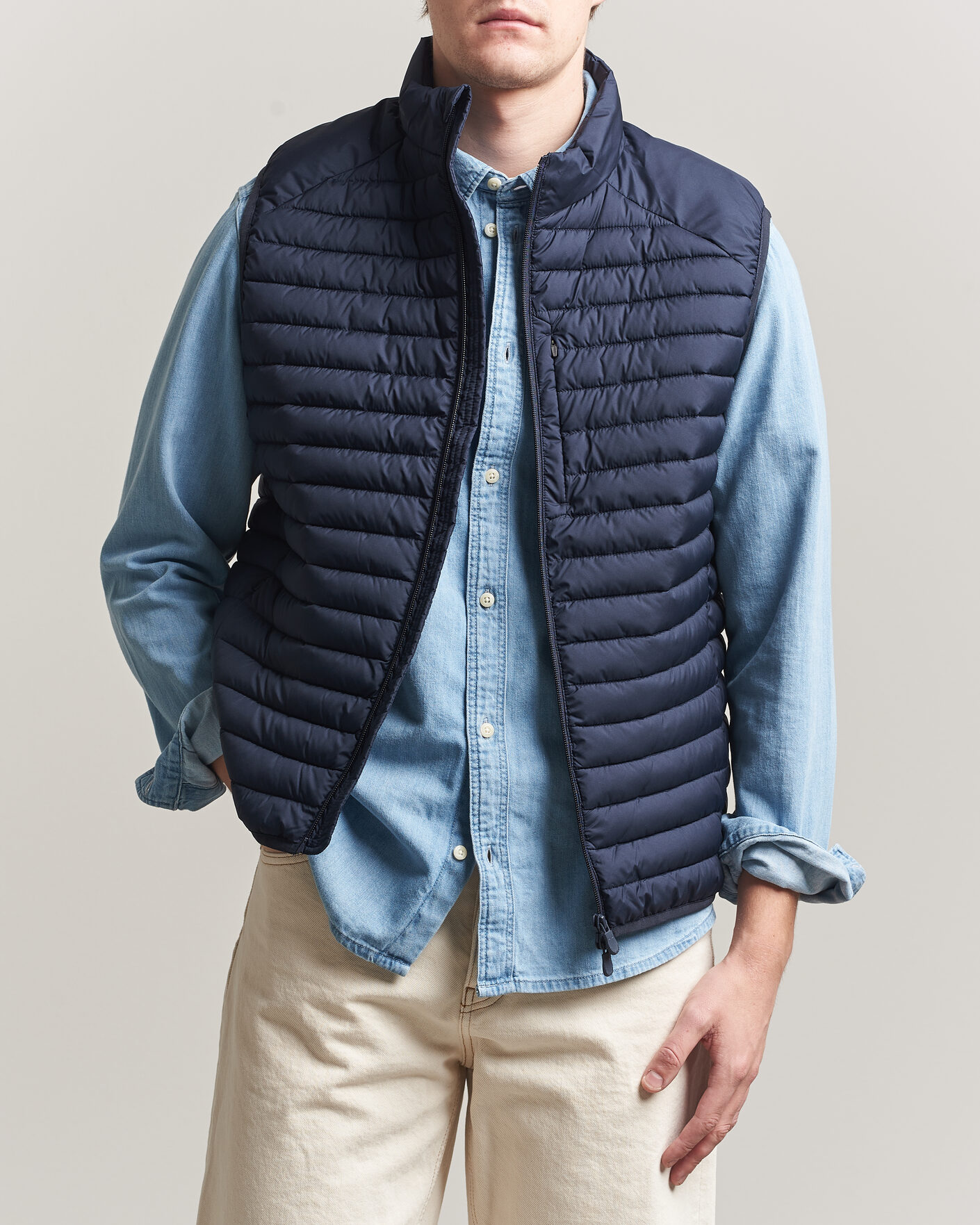 Herre | Veste | Save The Duck | Dave Lightweight Padded Vest Navy Blue