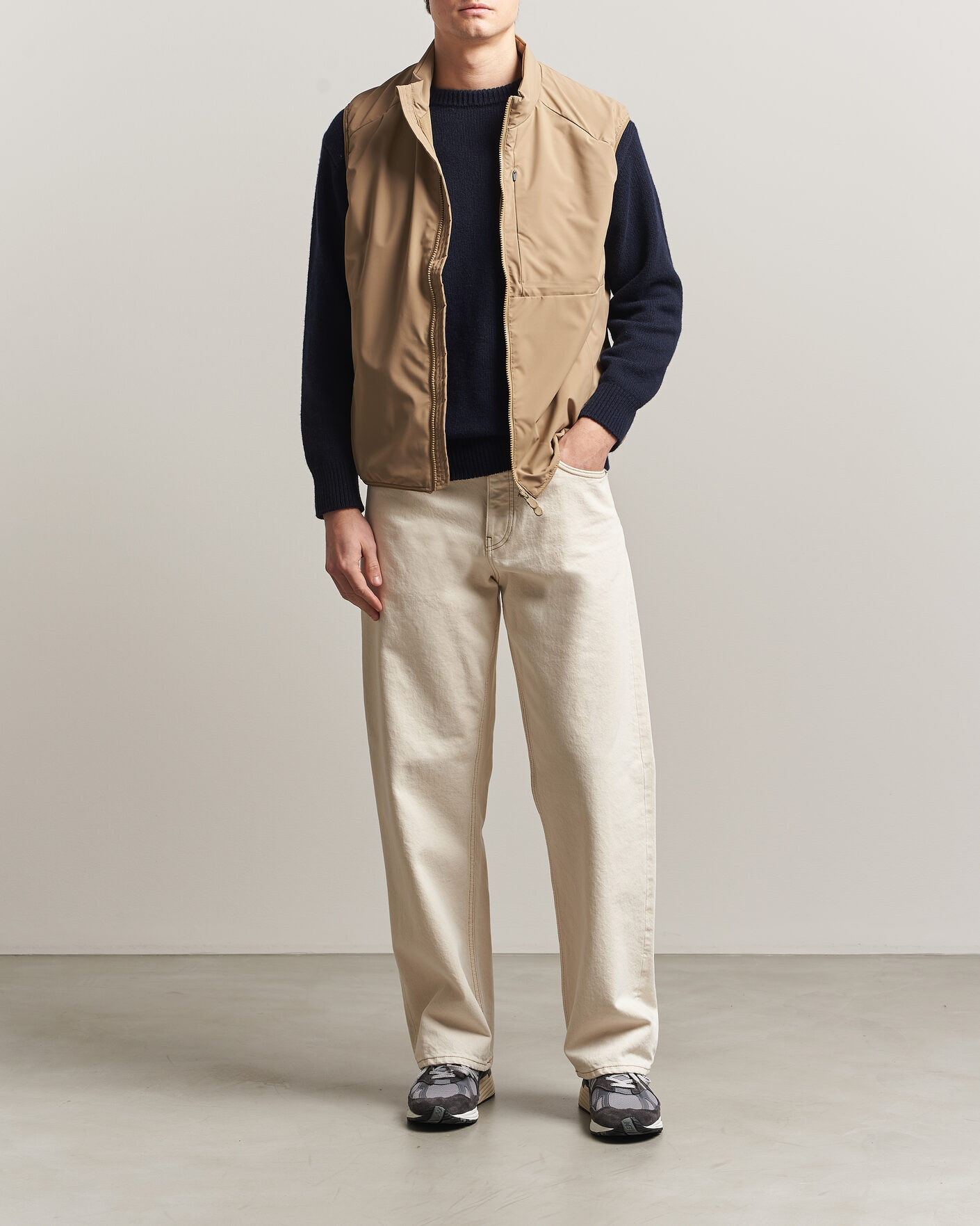 Herre | Veste | Save The Duck | Joe Wind/Water Resistant Vest Khaki Brown