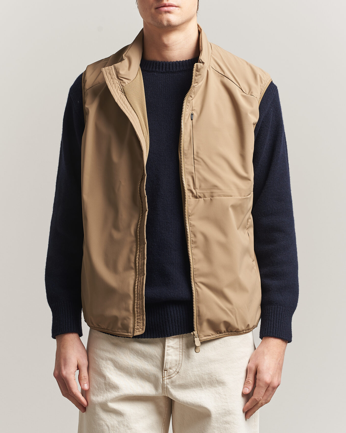 Herre | Veste | Save The Duck | Joe Wind/Water Resistant Vest Khaki Brown