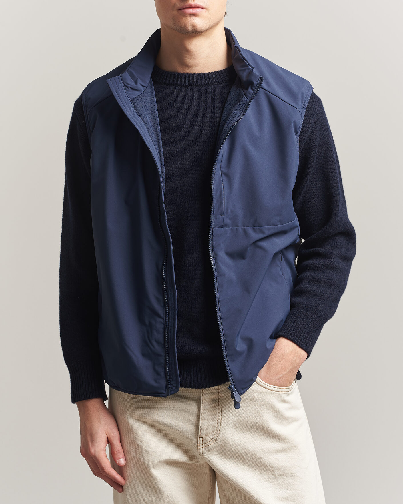 Herre | Veste | Save The Duck | Joe Wind/Water Resistant Vest Navy Blue