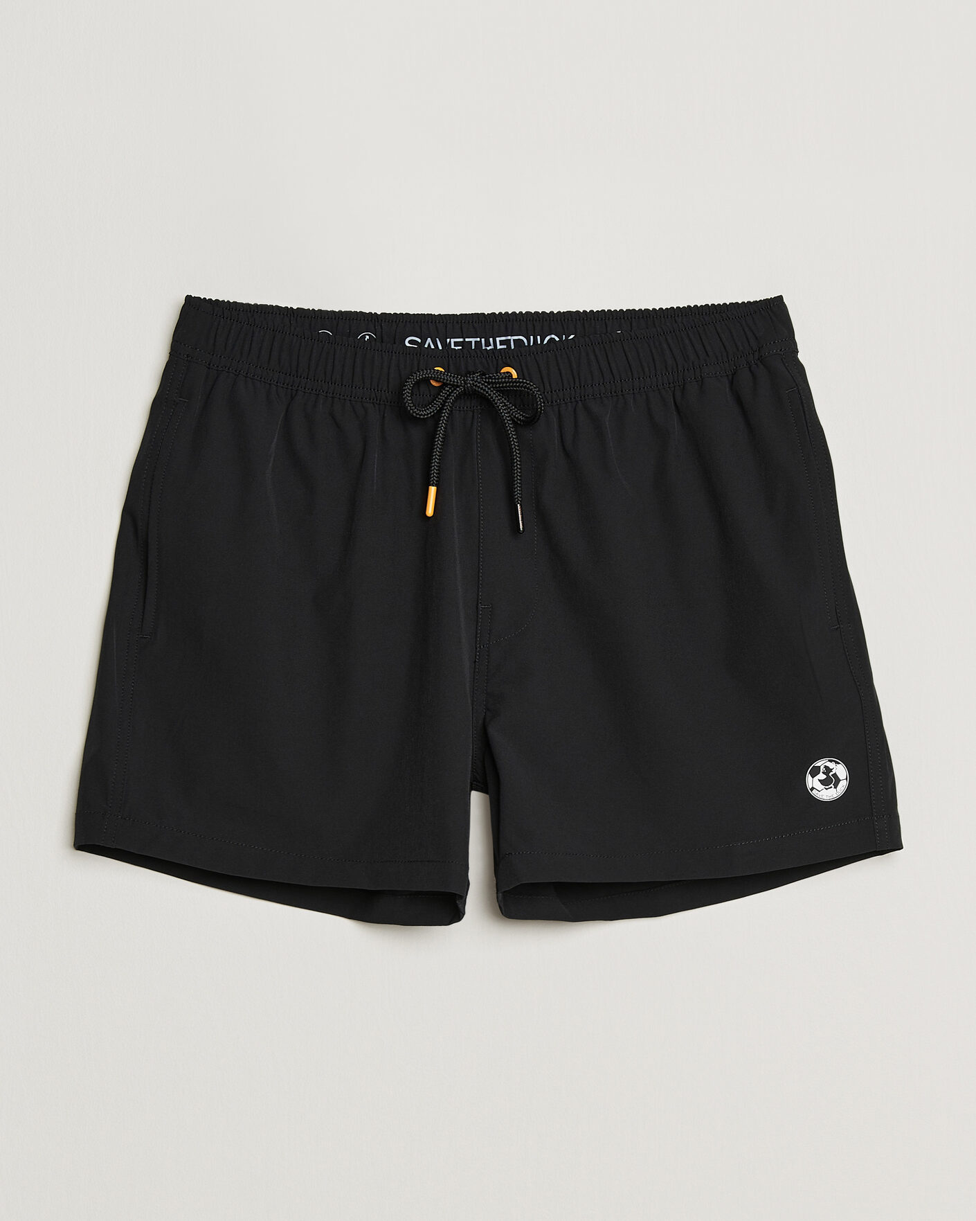 Herre | Badebukser | Save The Duck | Plain Drawstring Swimshorts Black