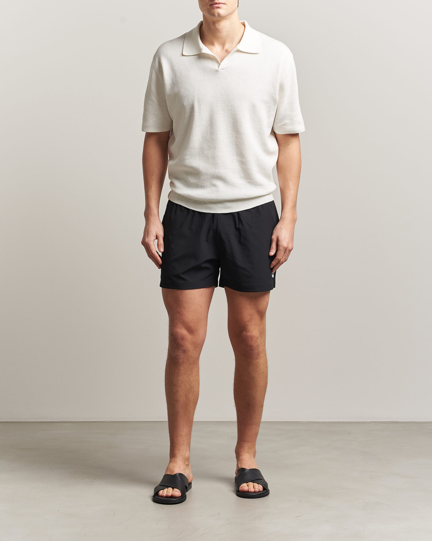 Herre | Badebukser | Save The Duck | Plain Drawstring Swimshorts Black