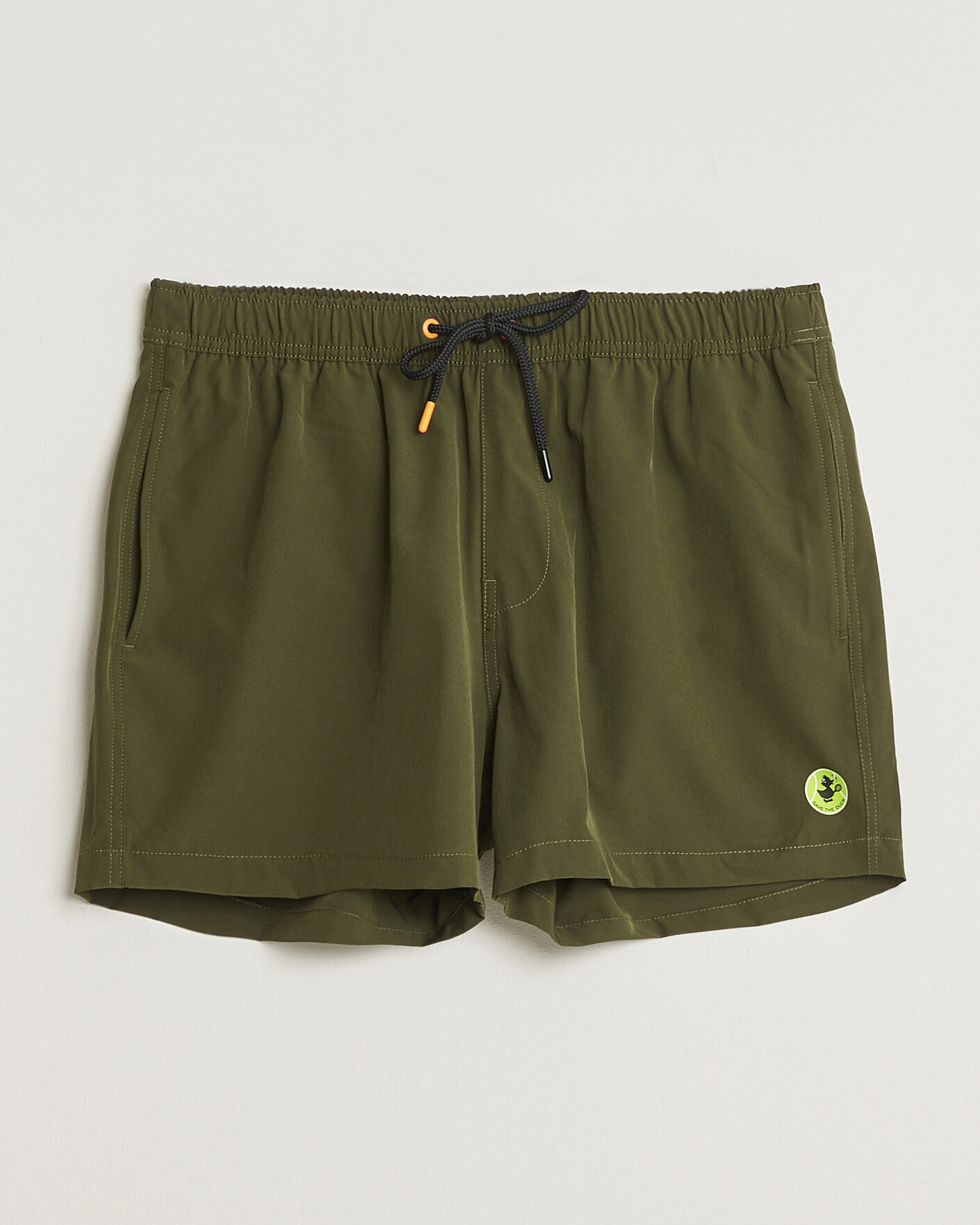 Herre | Badebukser | Save The Duck | Plain Drawstring Swimshorts Snake Green