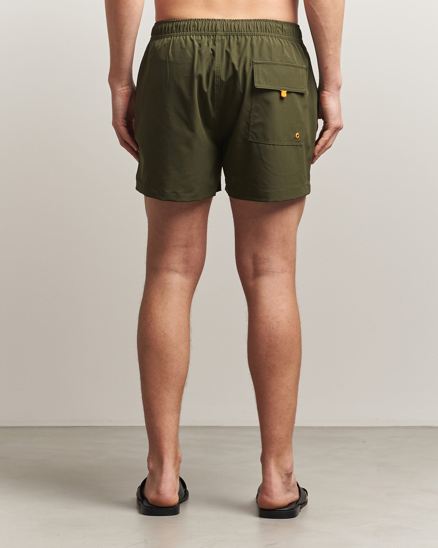 Herre | Badebukser | Save The Duck | Plain Drawstring Swimshorts Snake Green