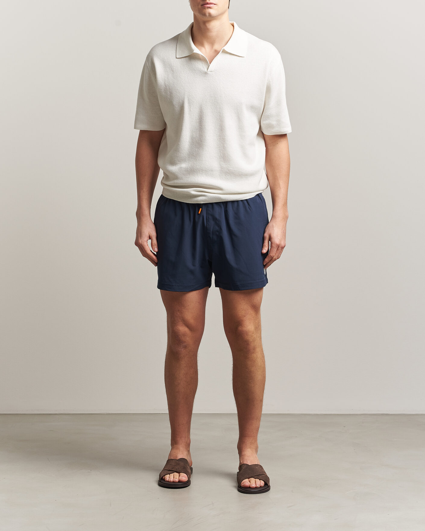 Herre | Badebukser | Save The Duck | Plain Drawstring Swimshorts Navy