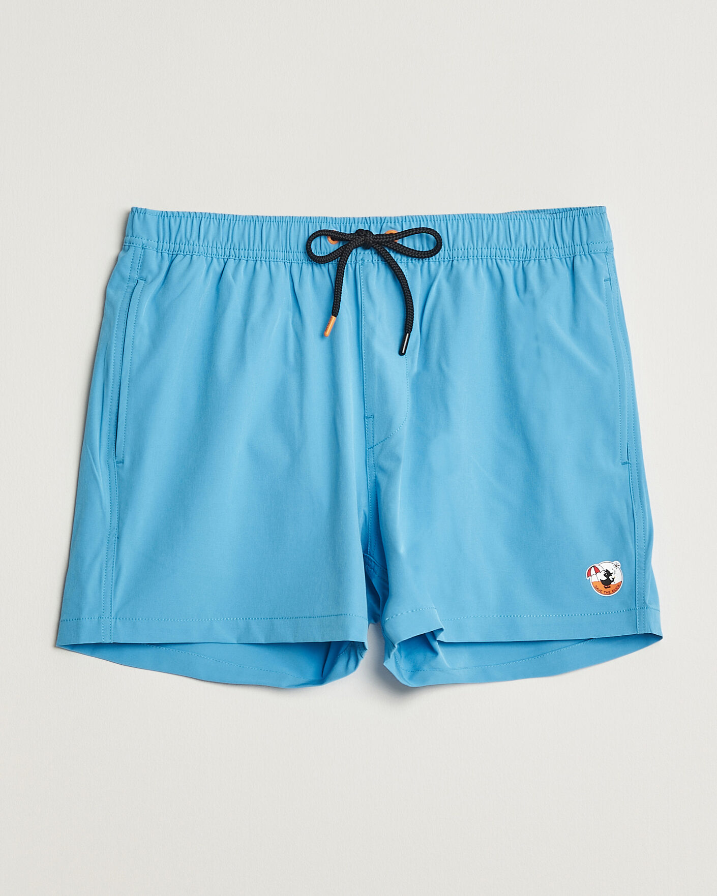 Herre | Badebukser | Save The Duck | Plain Drawstring Swimshorts Fluo Blue