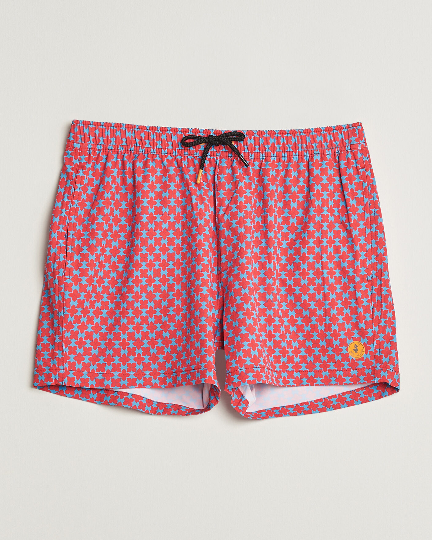 Herre | Badebukser | Save The Duck | Printed Drawstring Swimshorts Geometrical Flowers