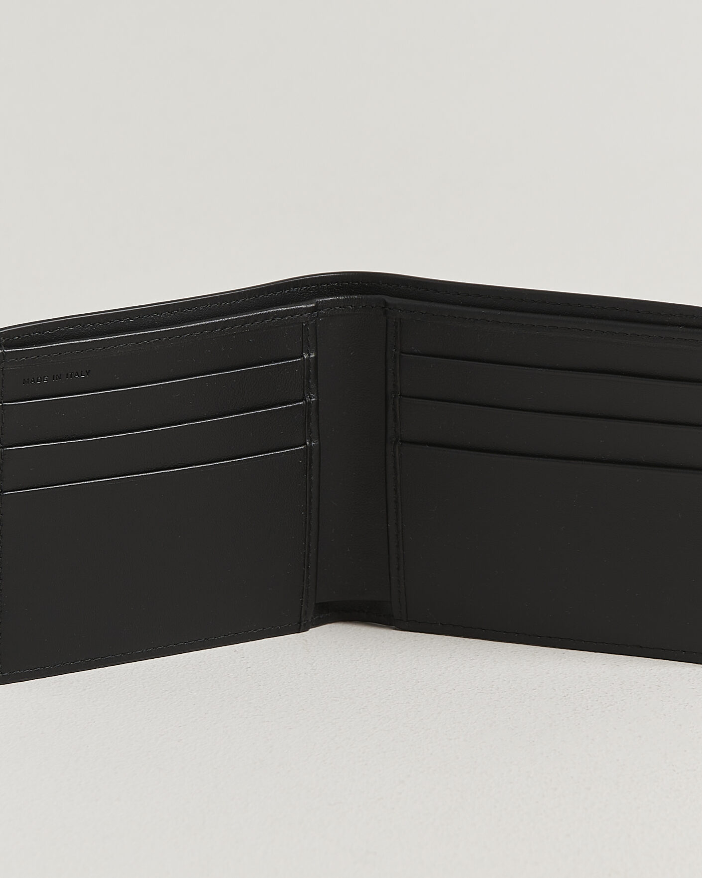 Herre | Punge | Smythson | Panama 6 Card Leather Wallet Stripe Navy