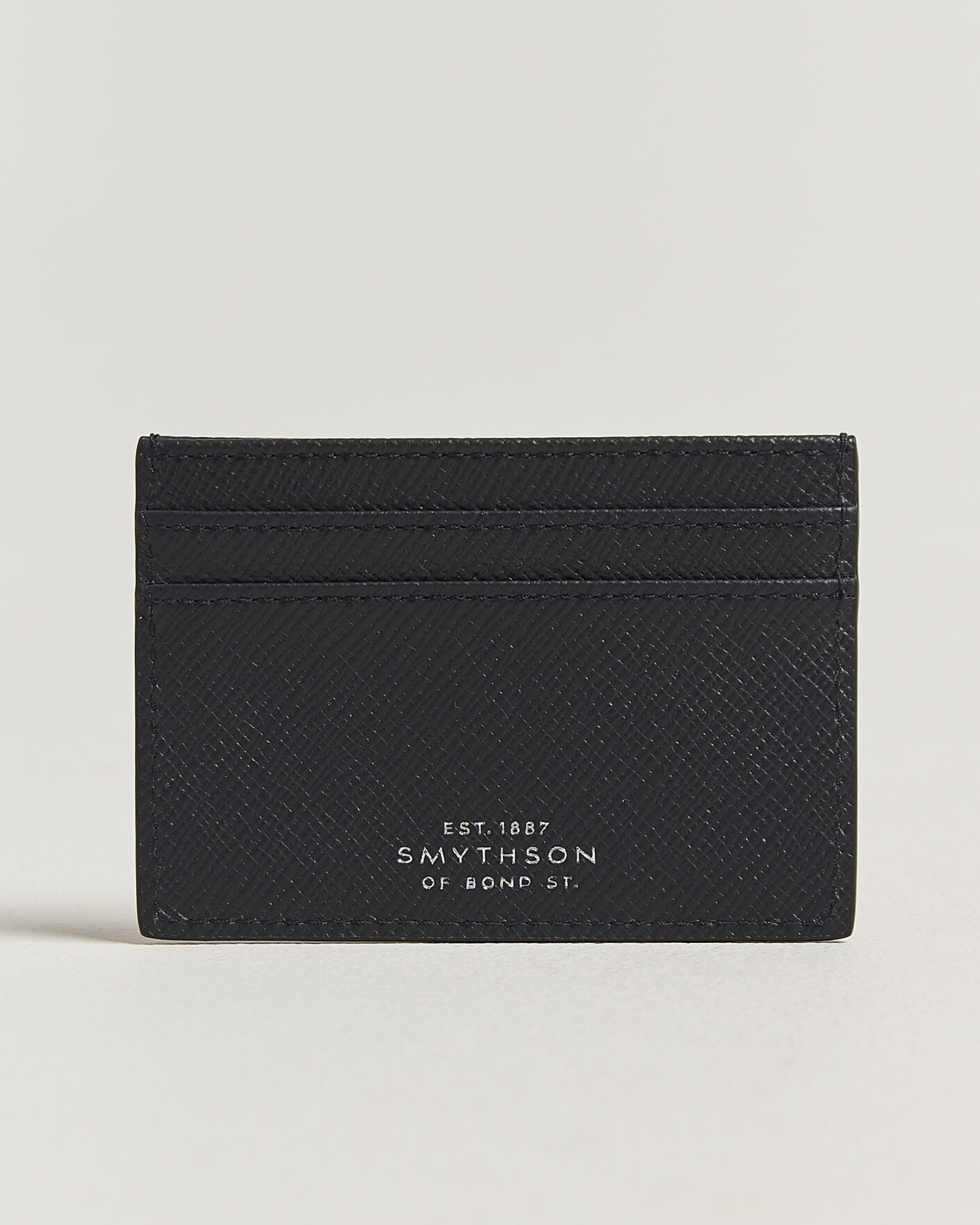 Herre | Punge | Smythson | Panama Flat Cardholder  Navy