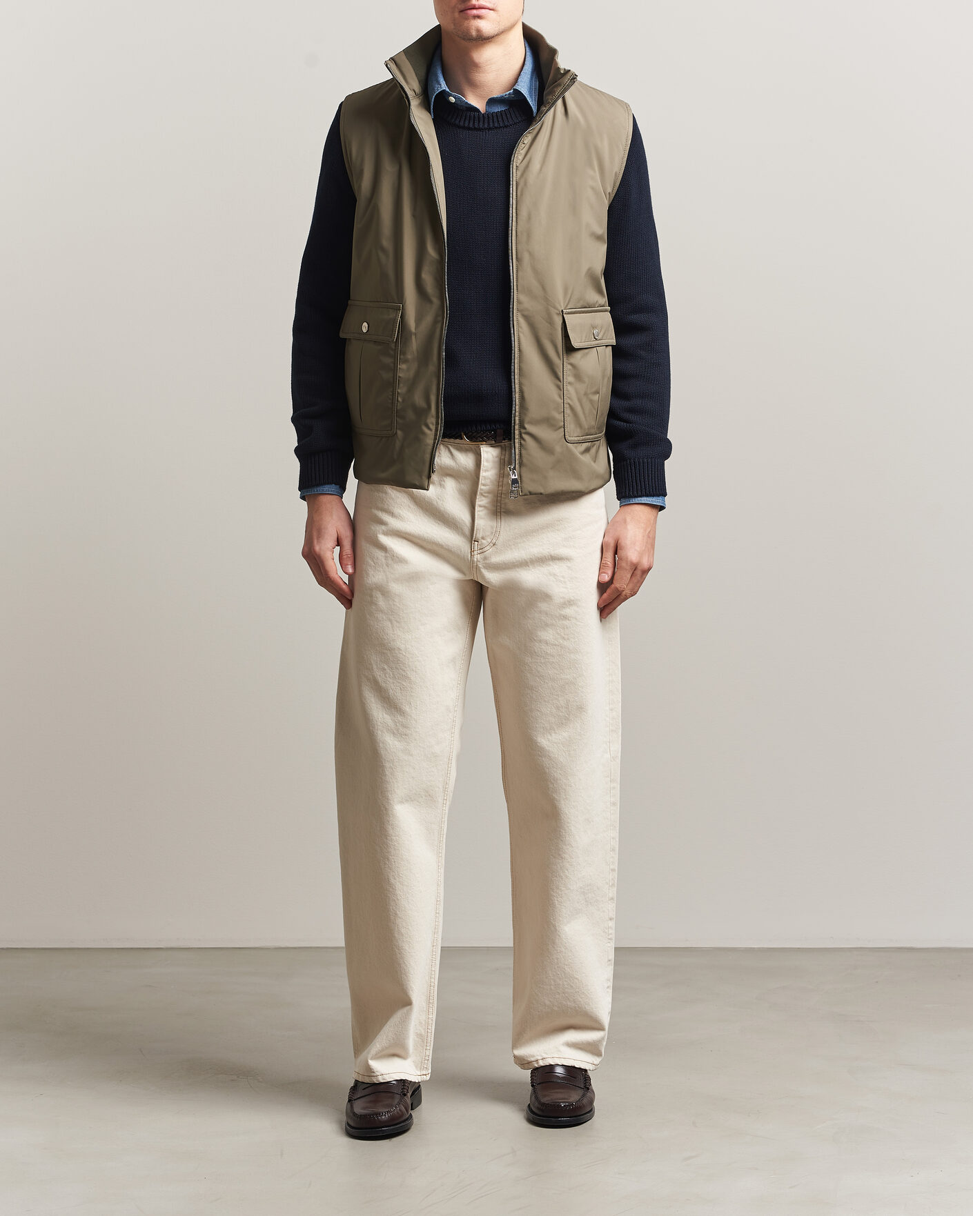 Herre | Veste | Valstar | Nylon Zip Vest Military