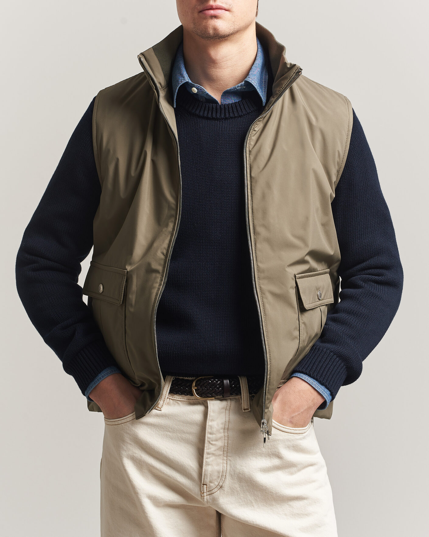 Herre | Veste | Valstar | Nylon Zip Vest Military