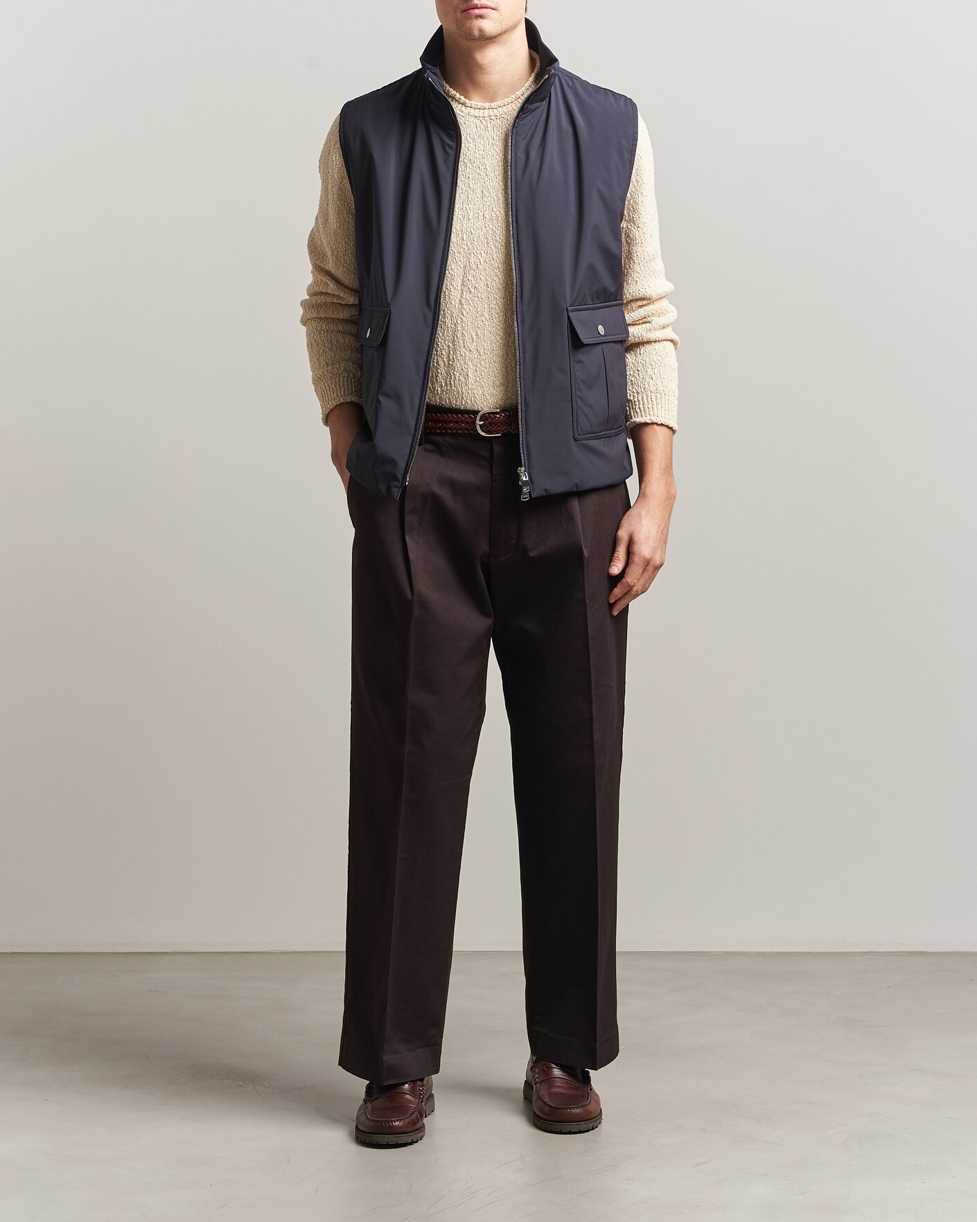 Herre | Veste | Valstar | Nylon Zip Vest Navy
