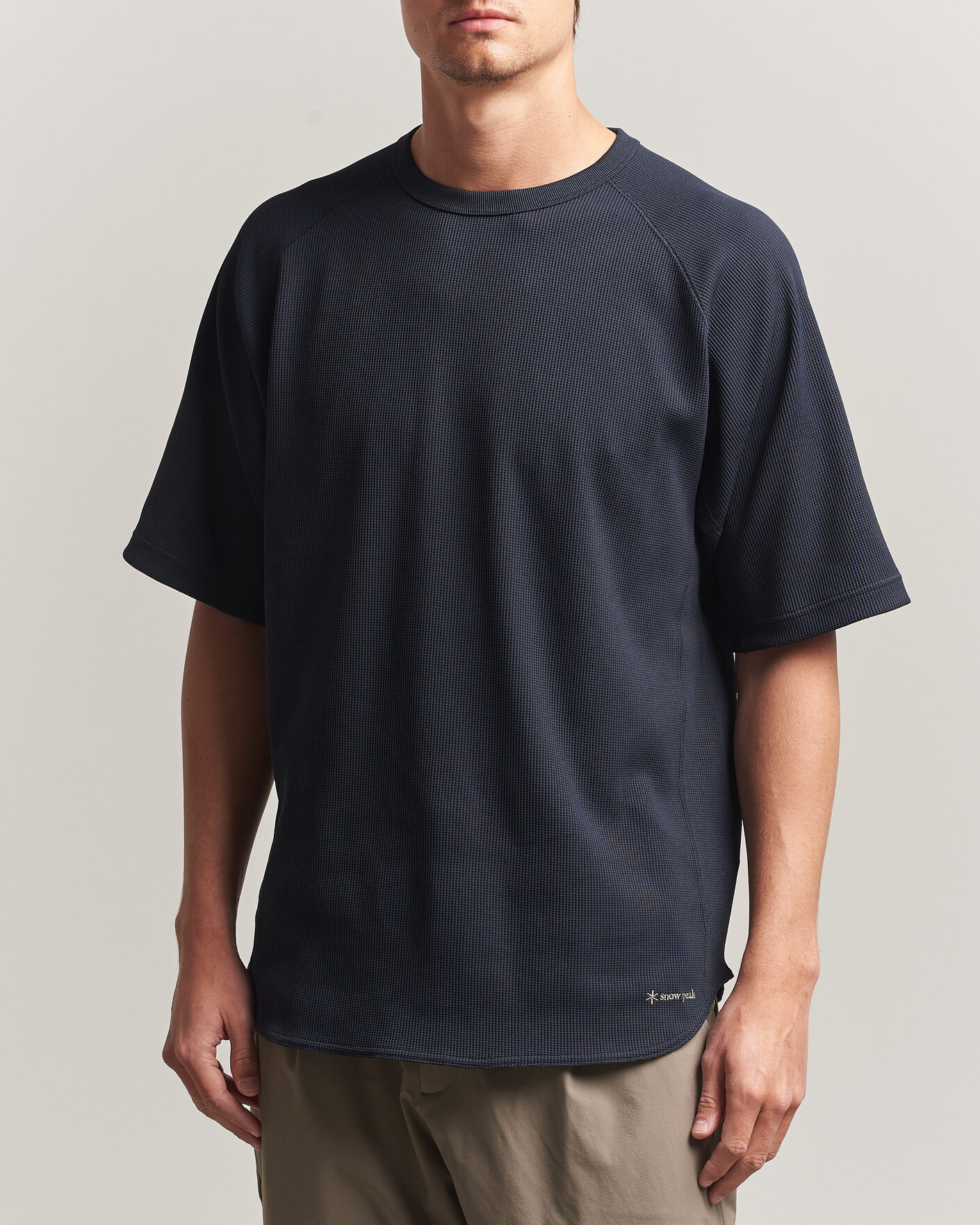 Herre | T-Shirts | Snow Peak | Dry Waffle T-Shirt Dark Navy