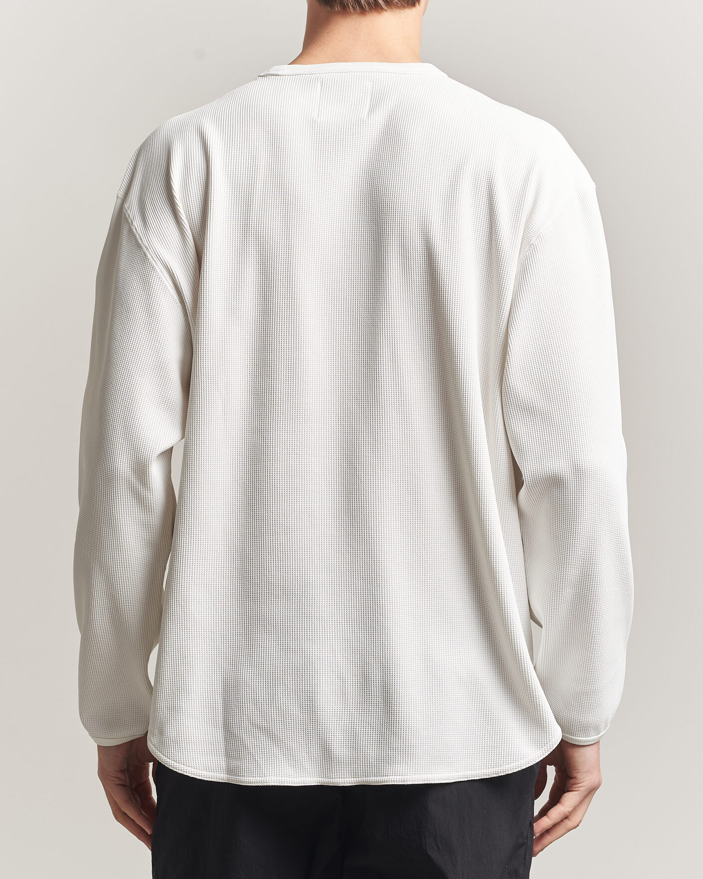 Herre | T-Shirts | Snow Peak | Dry Waffle Long Sleeve T-Shirt Off White