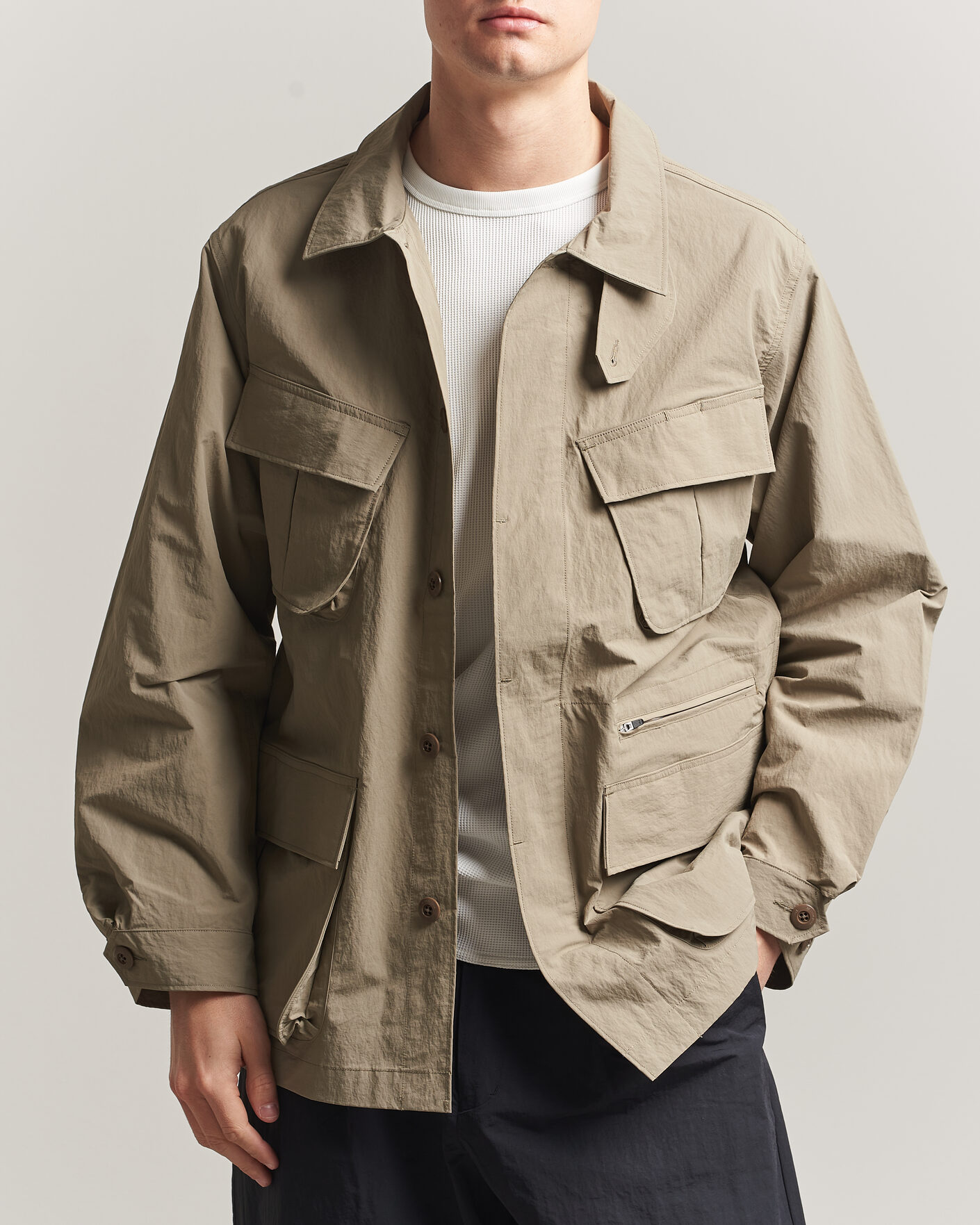 Herre | Jakker | Snow Peak | Nylon Washer Jacket Greige