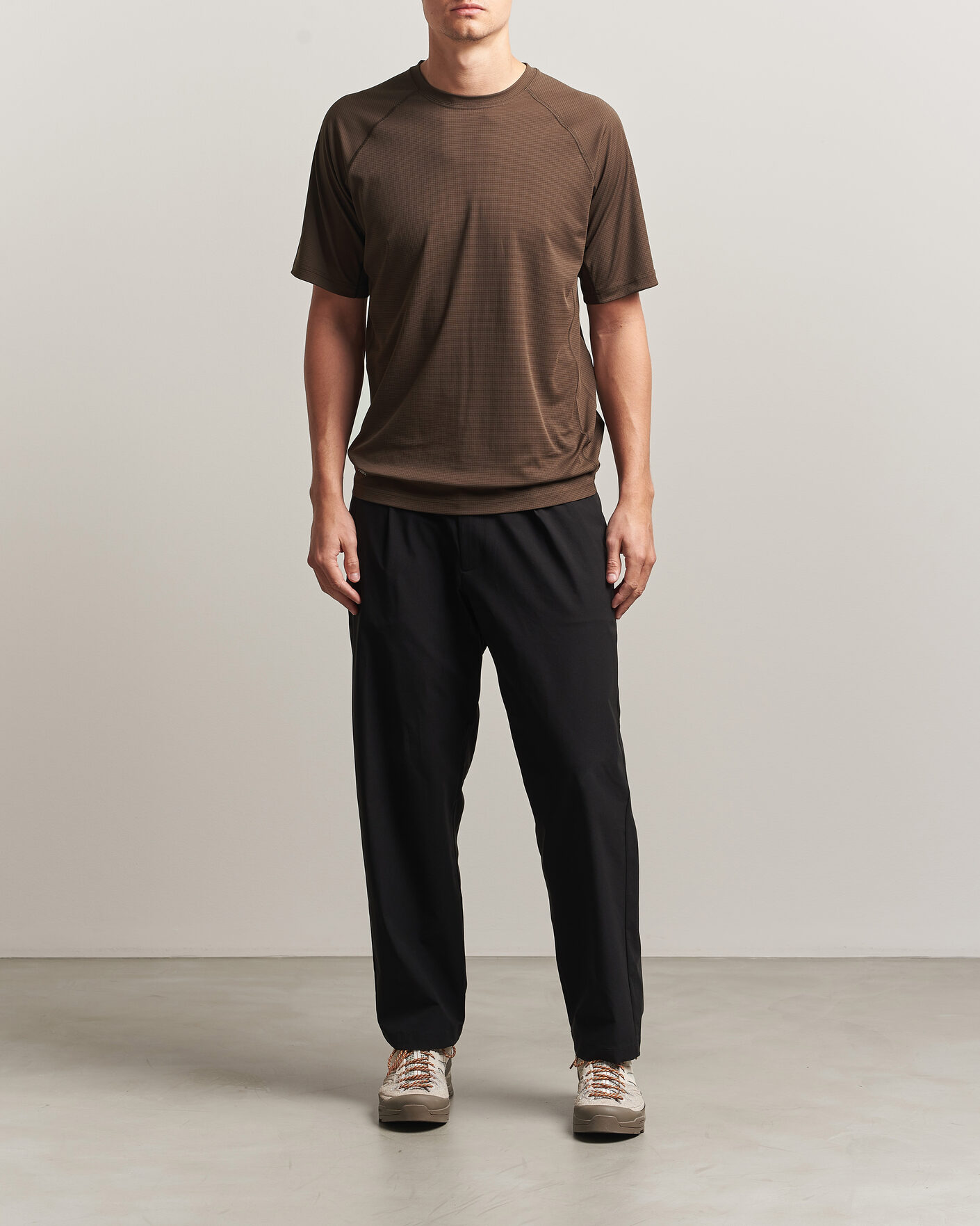 Herre | T-Shirts | Snow Peak | Polartec Power Dry T-Shirt Brown