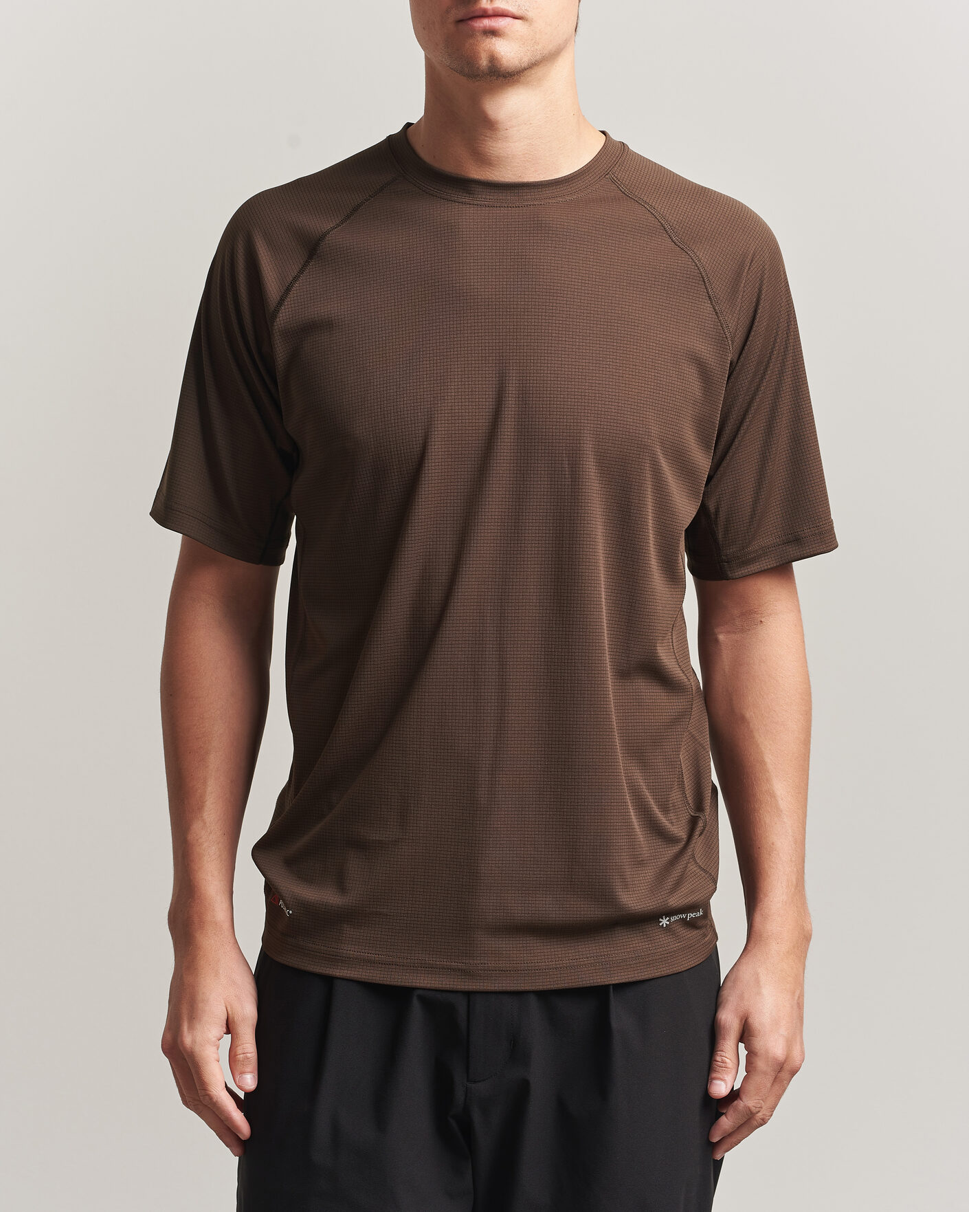 Herre | T-Shirts | Snow Peak | Polartec Power Dry T-Shirt Brown