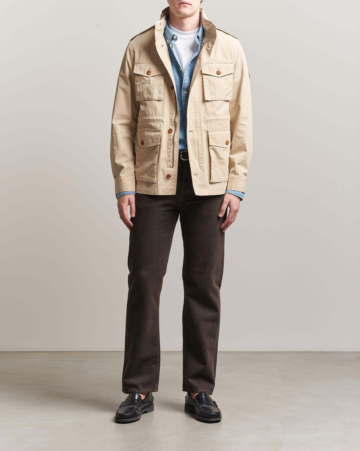 Herre | Jakker | Gant | Cotton Field Jacket Oat Beige